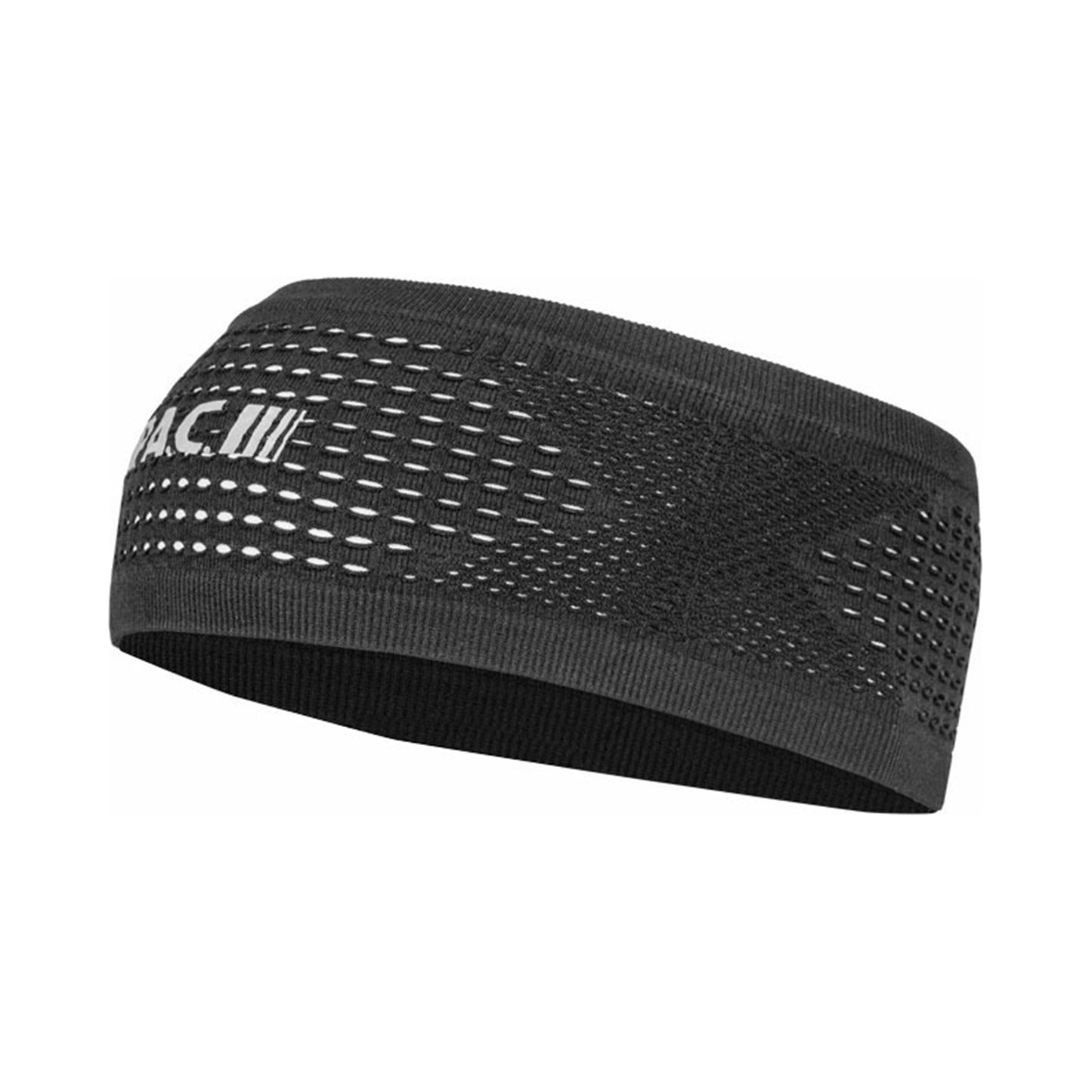 P.A.C. Recycled Seamless Mesh Stirnband-Schwarz,Silber P.A.C. Recycled Seamless Mesh Stirnband-Schwarz,Silber