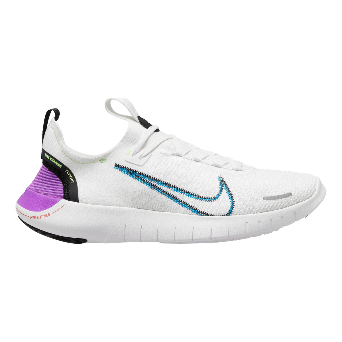 Nike Free Run Flyknit Next Nature SE Neutralschuh Herren - weiß, lila