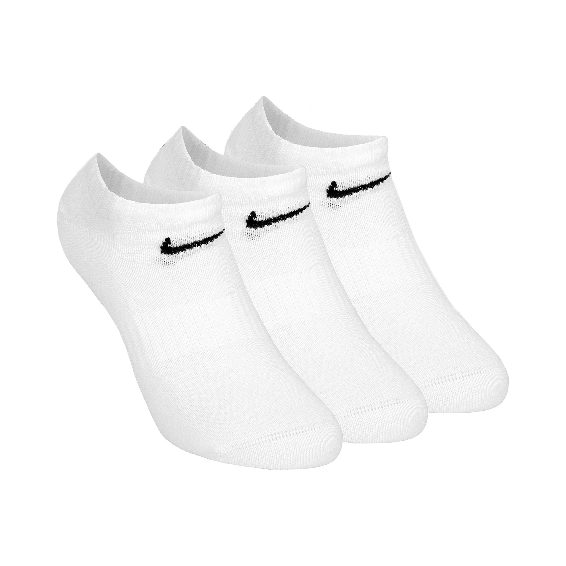 Nike Everyday Lightweight No Show Tennissocken 3er Pack Unisex - weiß, schwarz