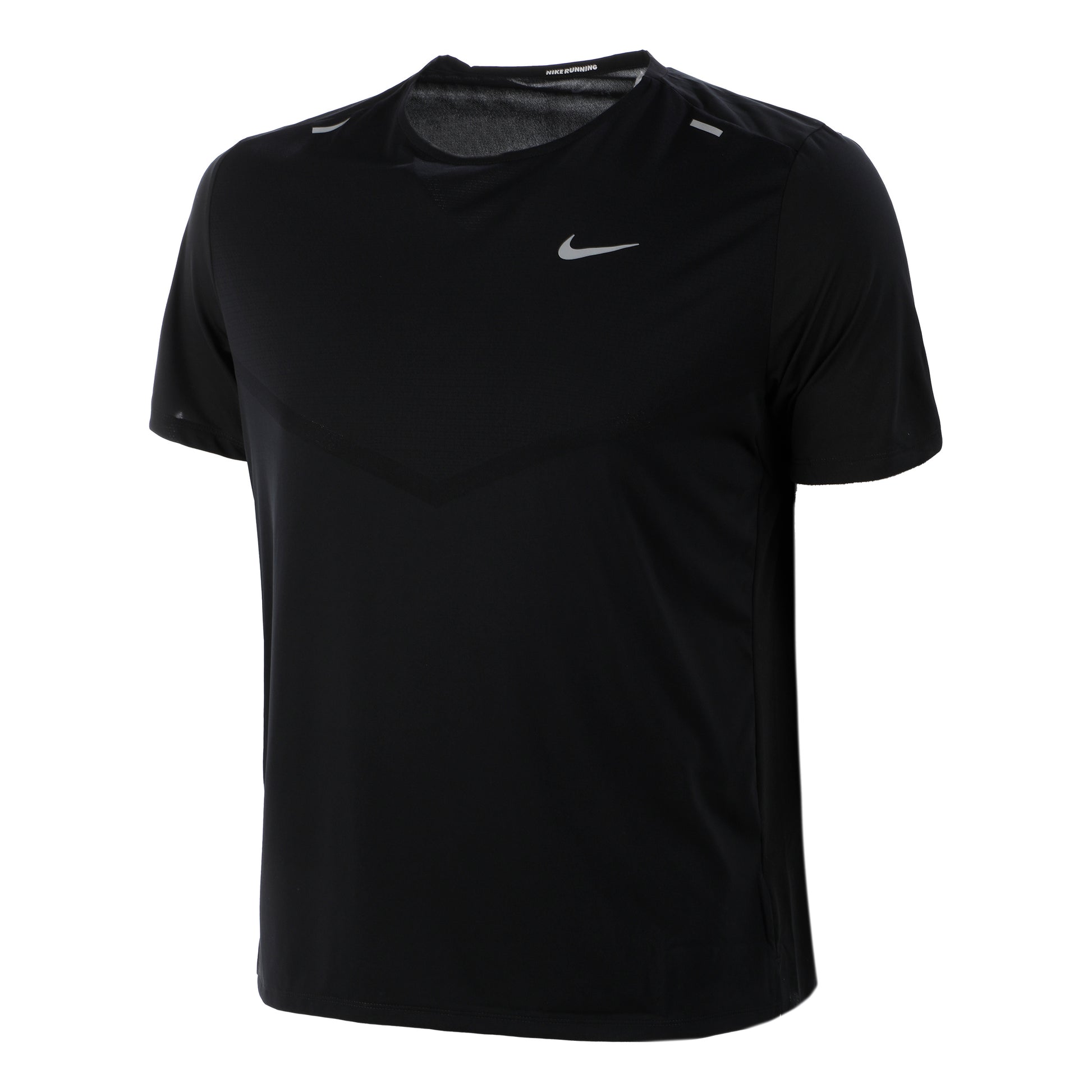 Nike Dri-Fit Rise 365 Laufshirt Herren-Schwarz,Silber