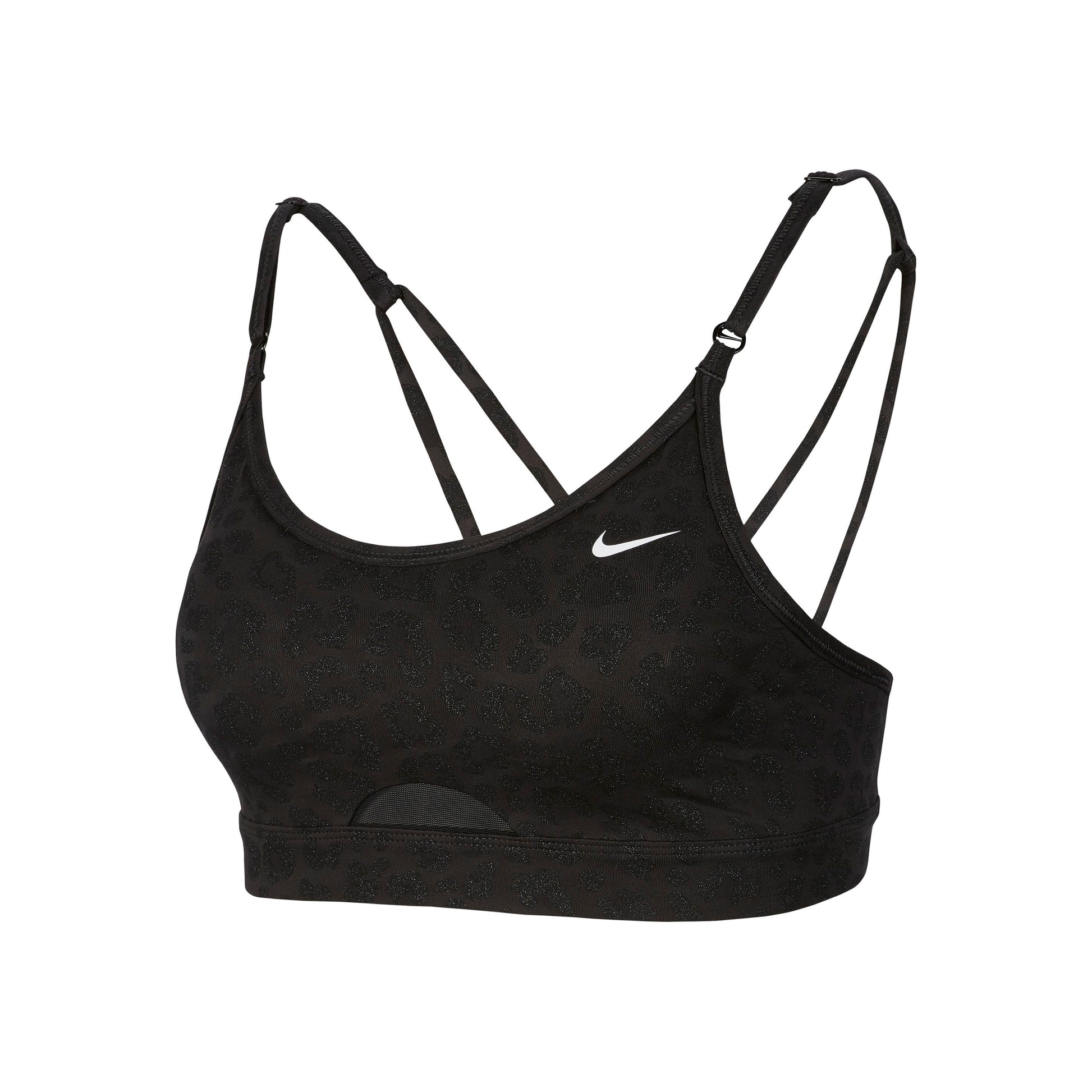 Nike Dri-Fit Indy Padded Glitter Sport-BH Damen - schwarz,