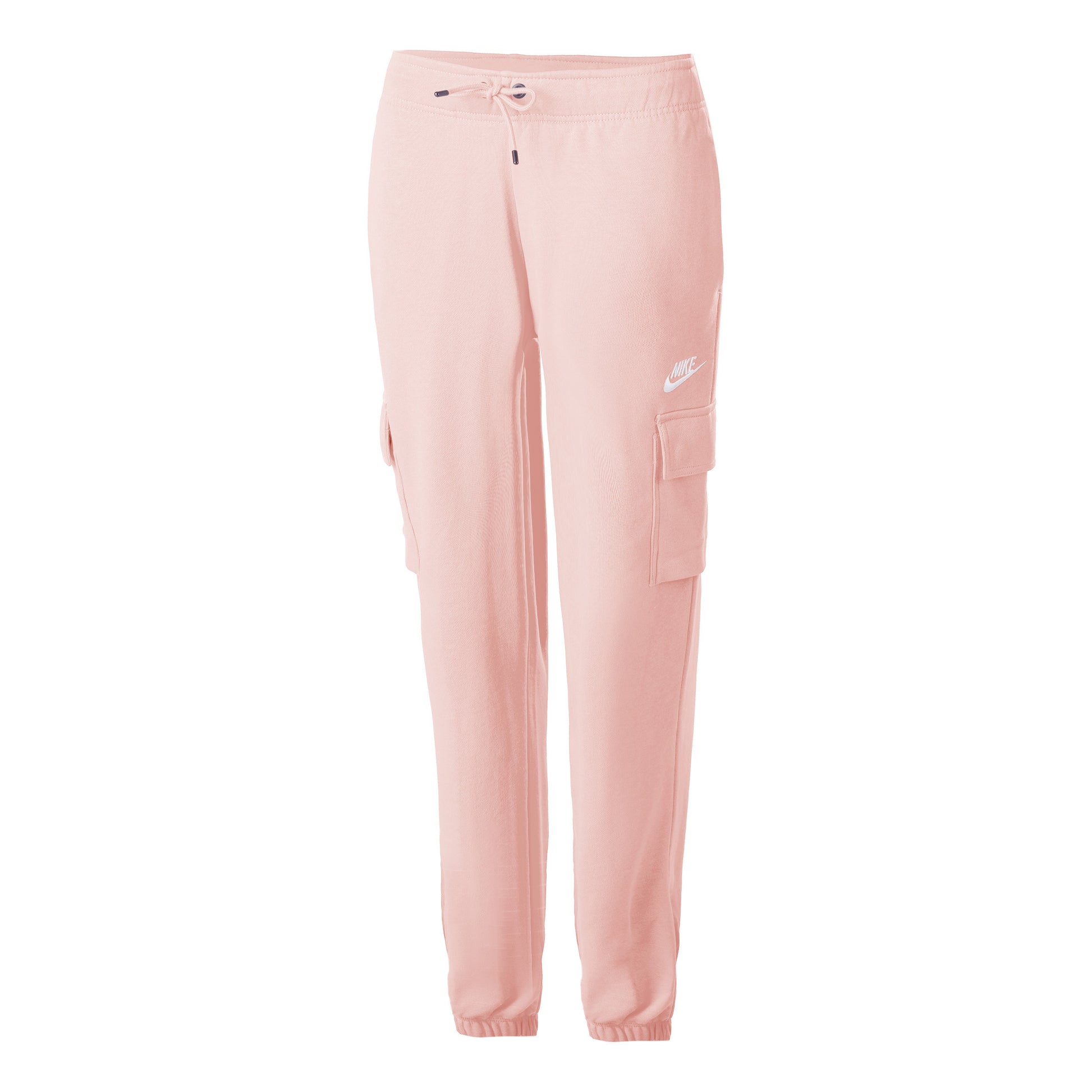 Nike Sportswear Essential Fleece Medium-Rise Cargo Trainingshose Damen - rosa,