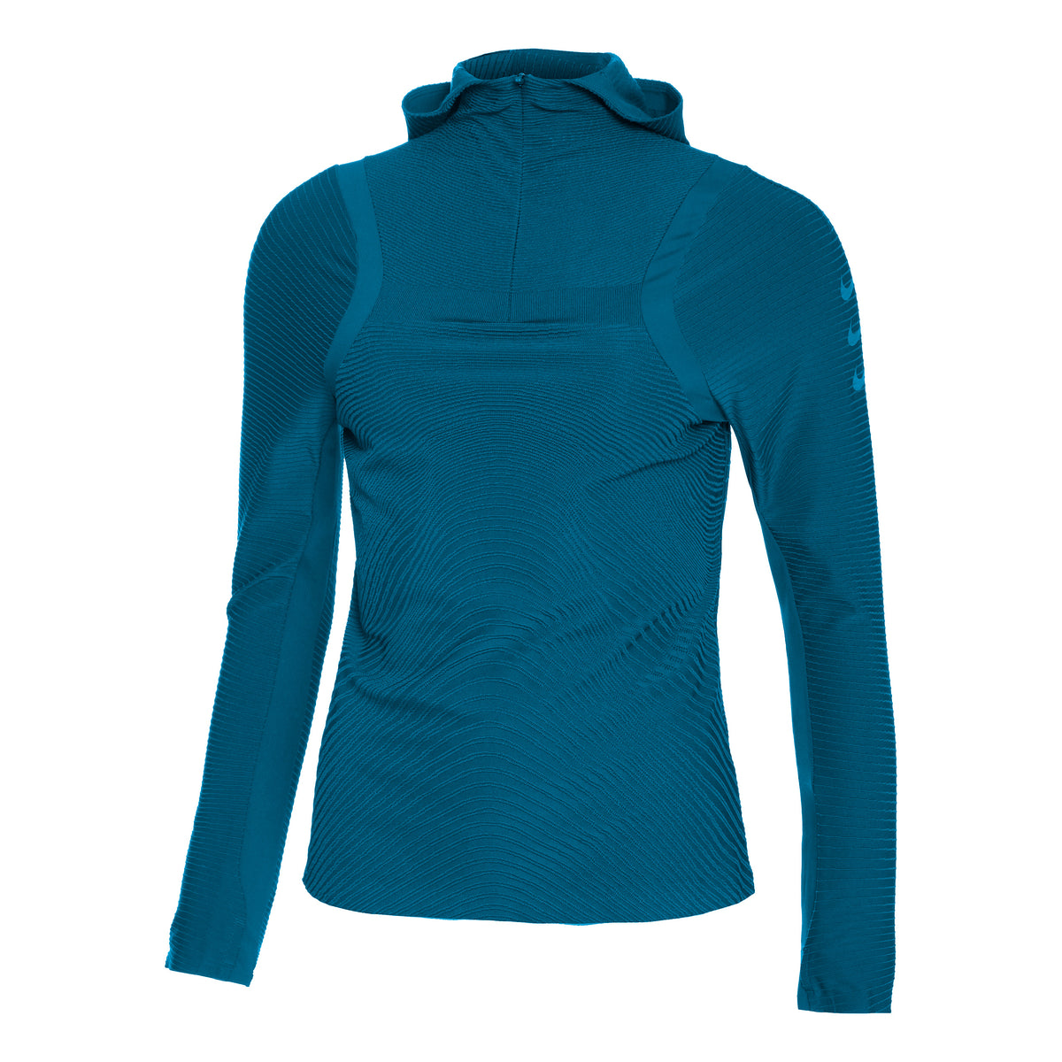 Nike Therma-Fit Division Mid-Layer Lauftop Damen - blau, schwarz