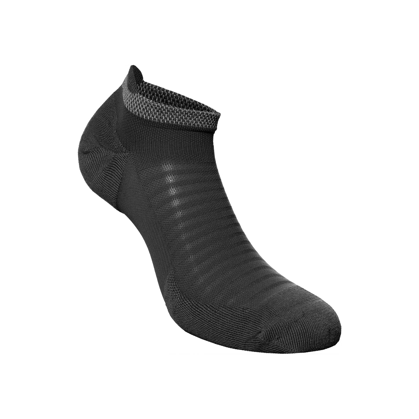 Nike Spark Cushioned No-Show Running Laufsocken-Schwarz,Grau