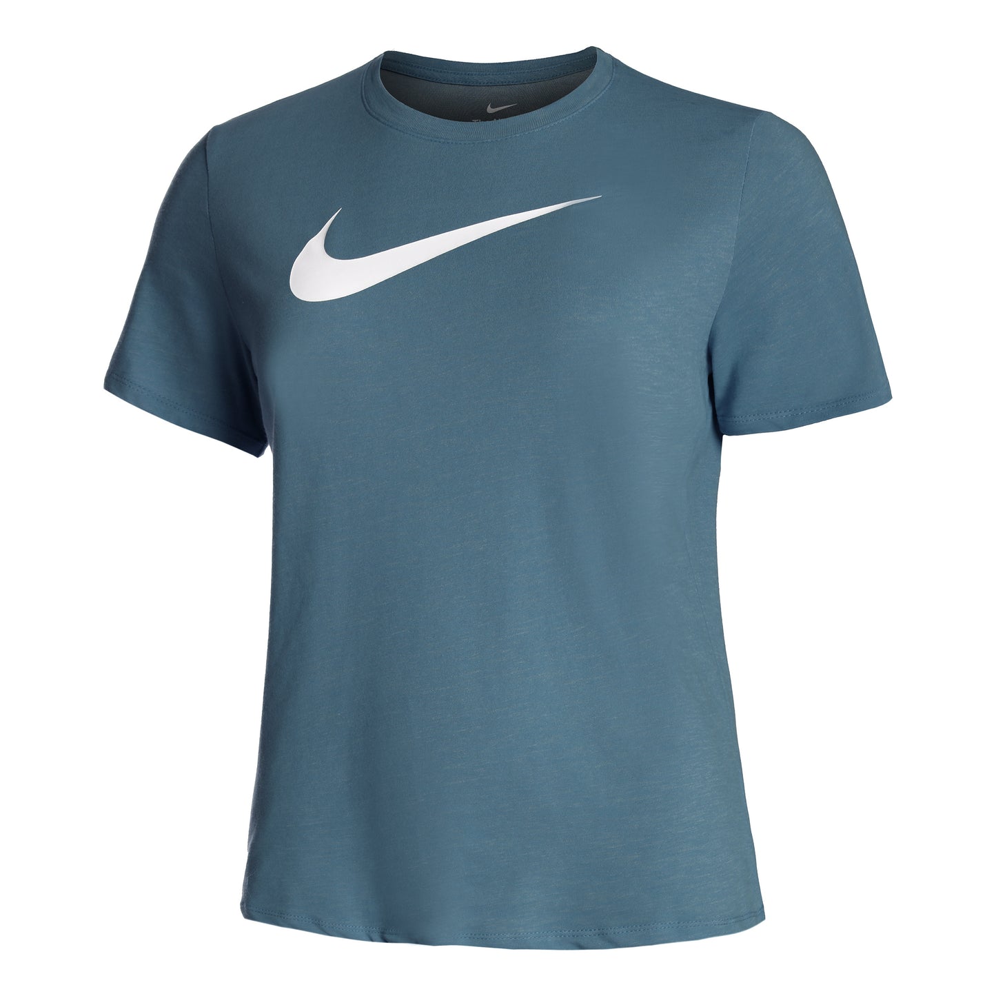 Nike Dri-Fit Swoosh T-Shirt Damen - petrol, weiß