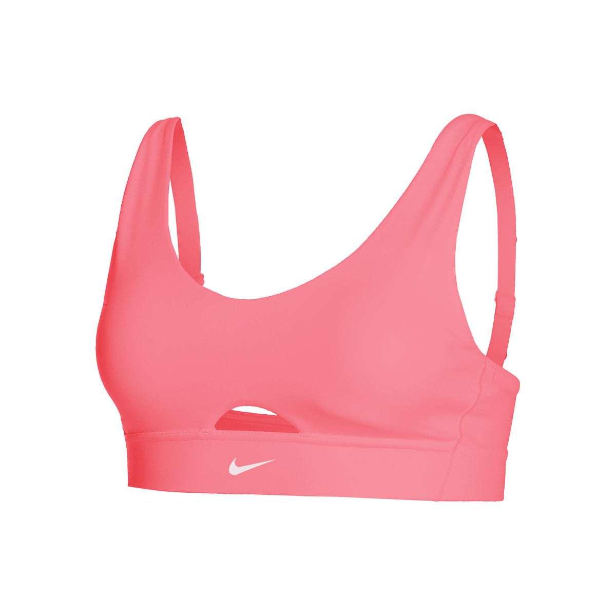 Nike Dri-Fit Indy Plunge Cutout Sport-BH Damen - koralle,