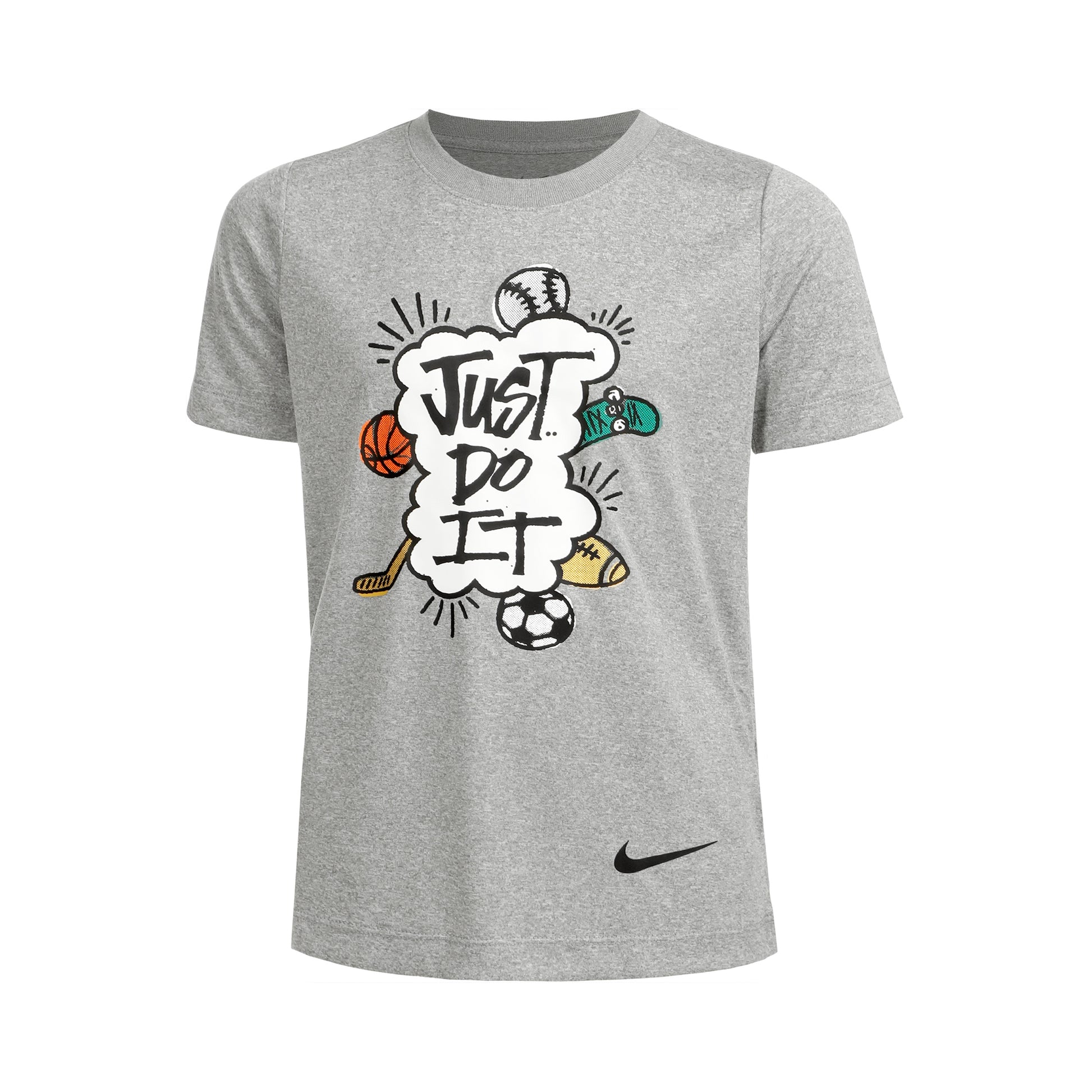 Nike Big Kids T-Shirt Jungen - hellgrau,