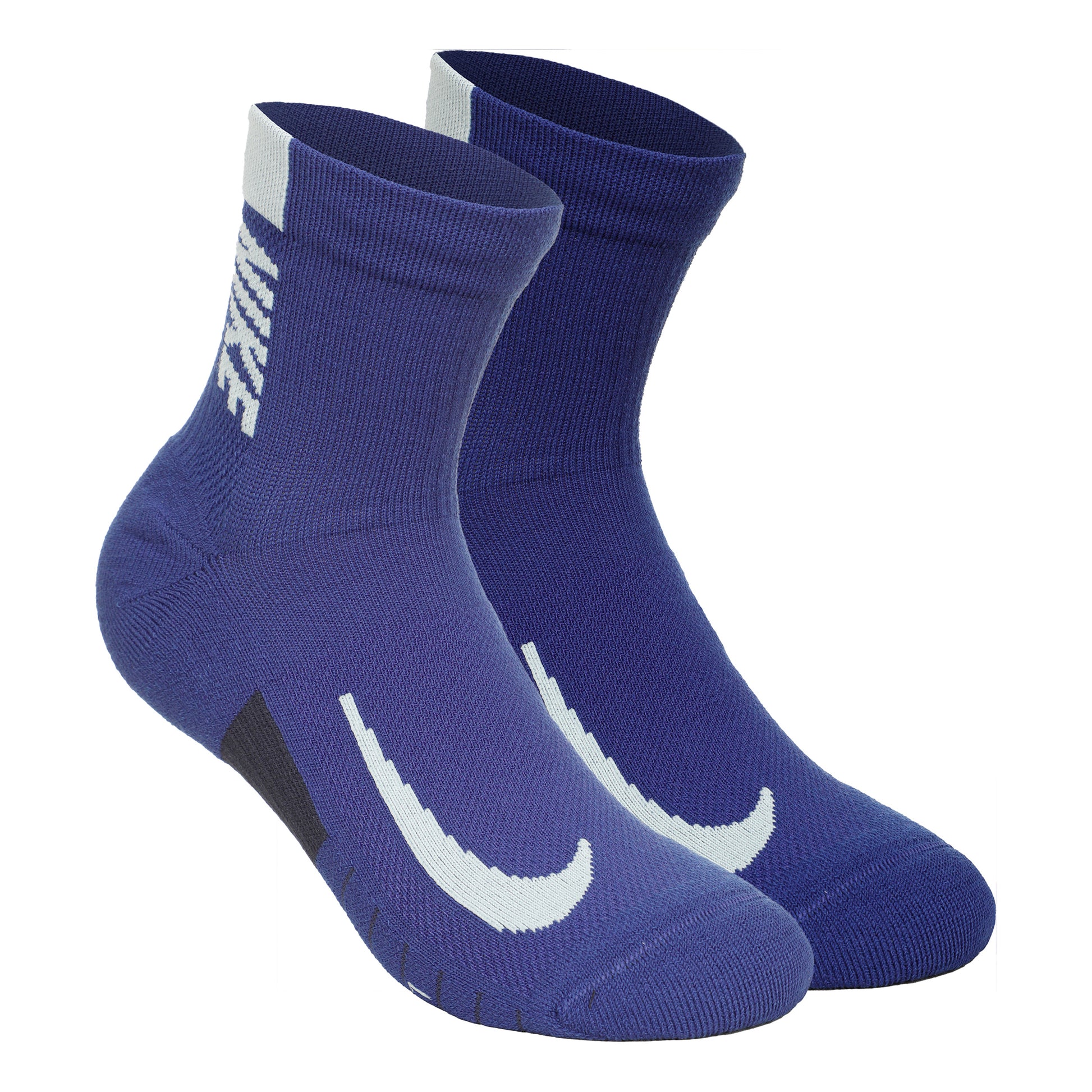 Nike Dri-Fit Multiplier No-Show Socks Laufsocken 2er Pack Unisex - lila, blau