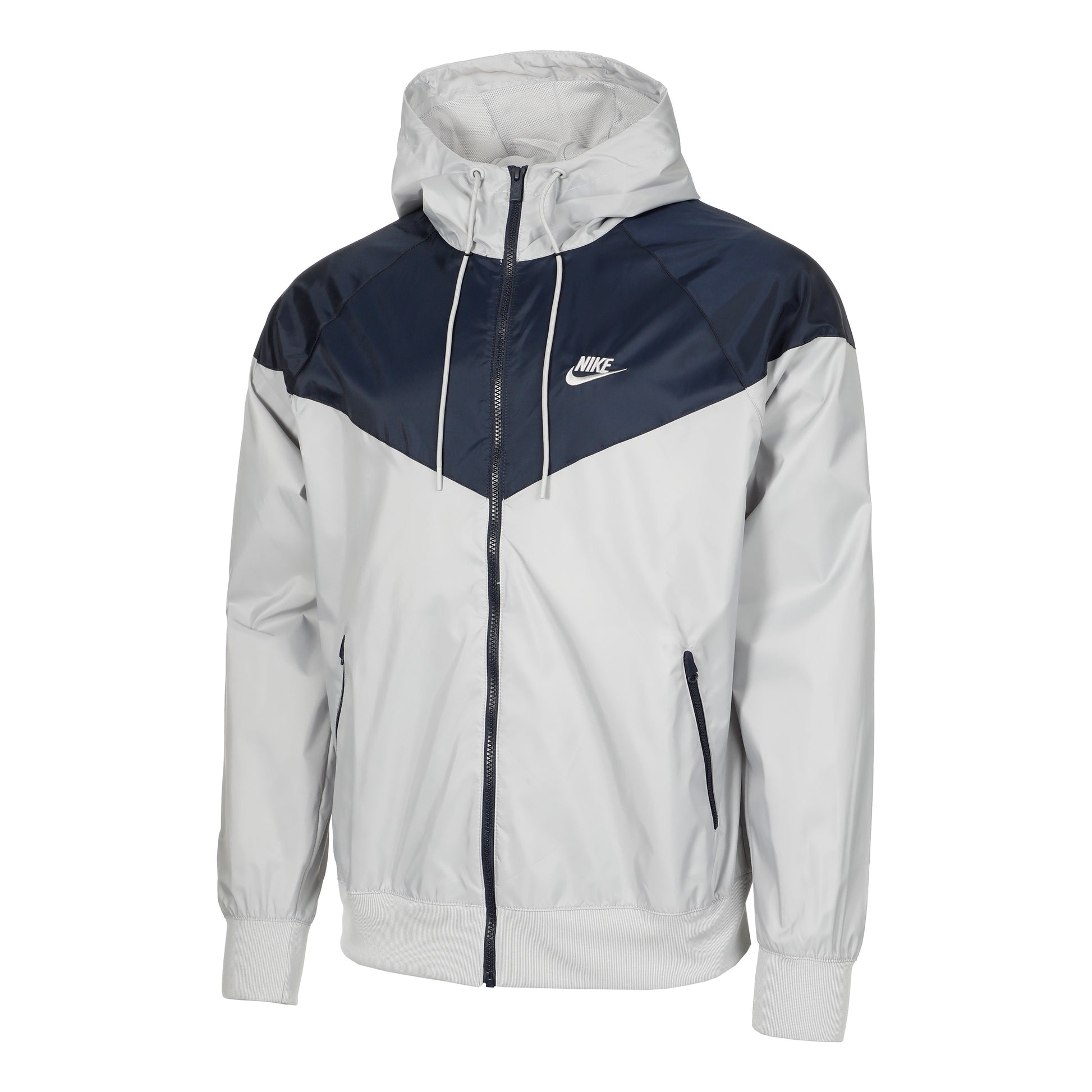 Nike Heritage Essential Windrunner Trainingsjacke Herren - hellgrau, dunkelblau