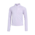 Dri-Fit Half-Zip Longsleeve Mädchen - flieder,