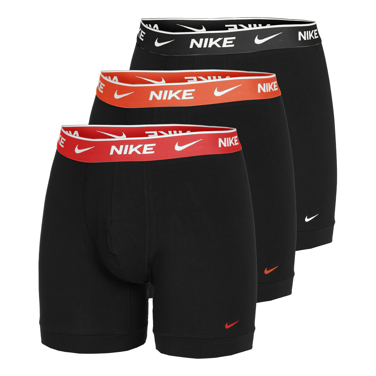 Nike Everyday Cotton Stretch Boxer Short 3er Pack Herren - schwarz,