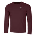 Dri-Fit UV Miler Laufshirt Herren - weinrot,