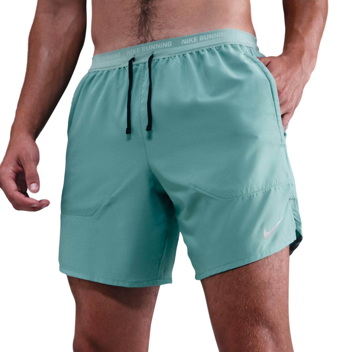 Nike Dri-Fit Stride 7in Brief-Lined Shorts - türkis, schwarz