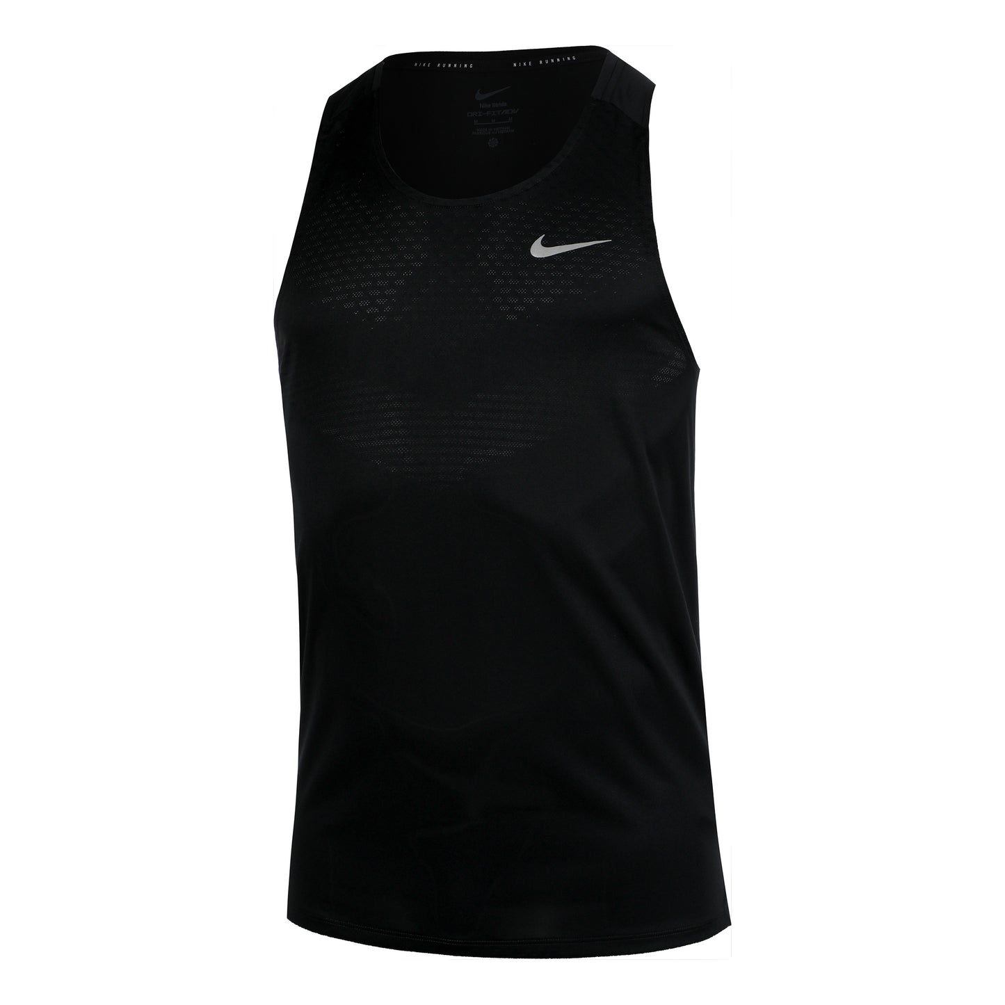 Nike Stride Laufshirt Herren - schwarz