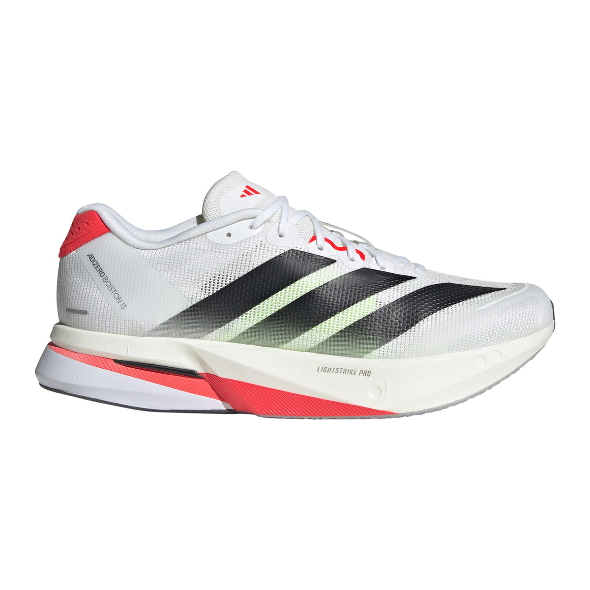 adidas adizero Boston 13 Wettkampfschuh Herren - weiß, schwarz