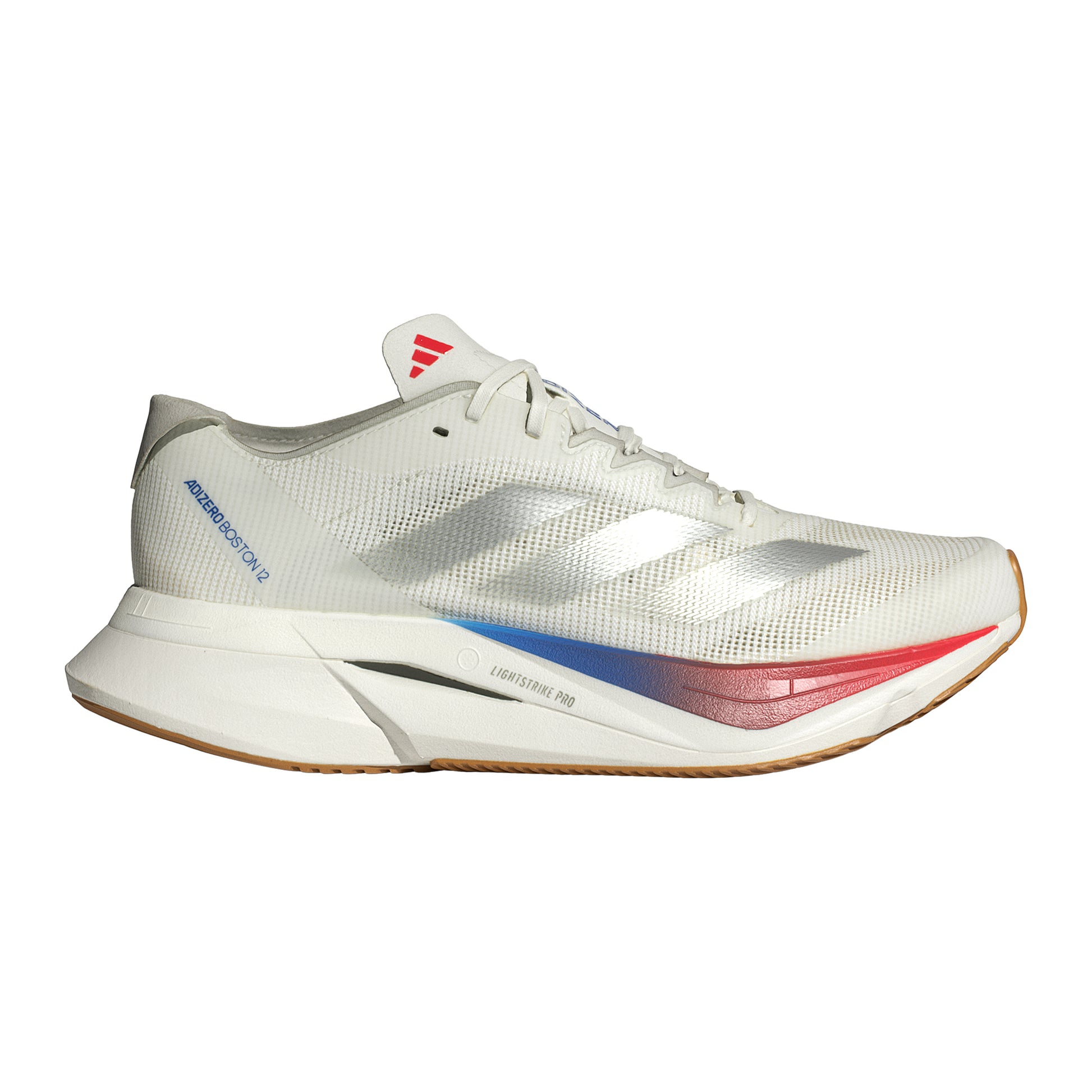 adidas Adizero Boston 12 Wettkampfschuh Damen - weiß, grau