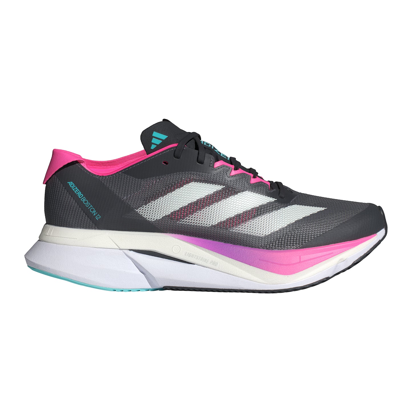 adidas Adizero Boston 12 Wettkampfschuh Damen - schwarz, pink