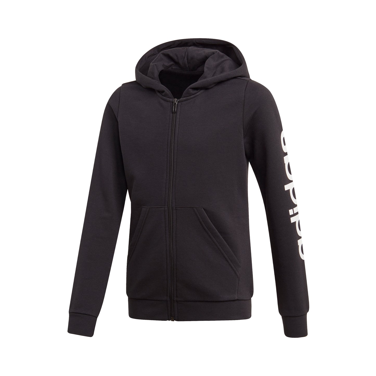 adidas Linear Sweatjacke Mädchen - schwarz, weiß