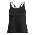 Yoga Crop Tank-Top Damen - schwarz,