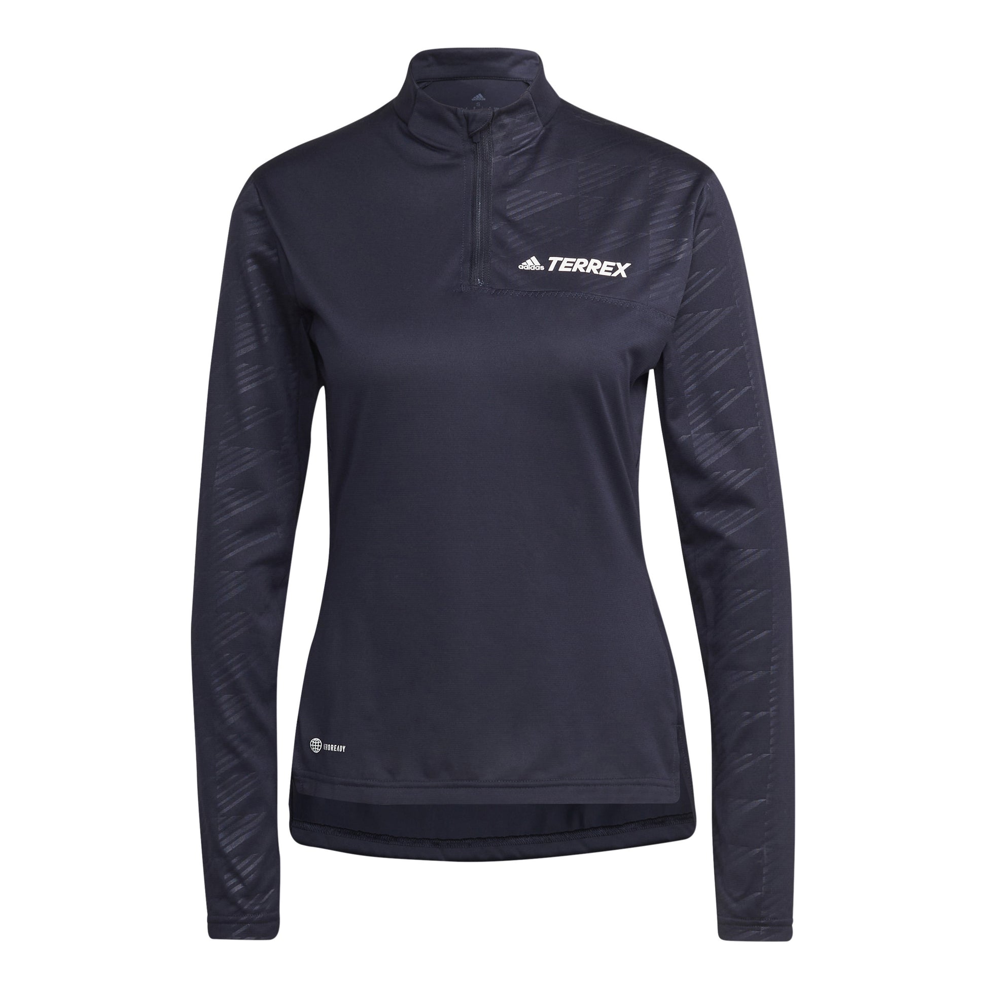 adidas Multi Half-Zip Longsleeve Damen - dunkelblau,