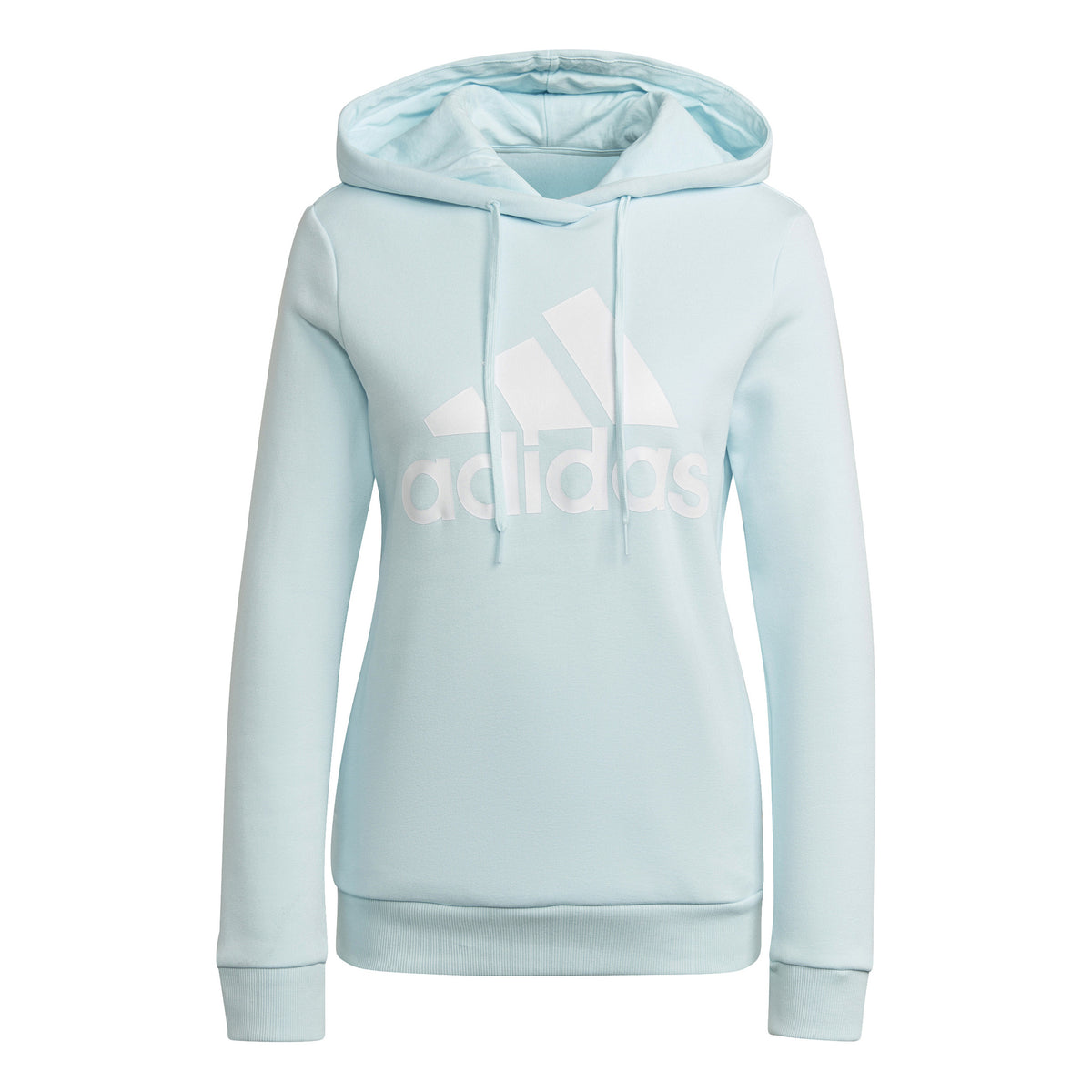 adidas Essentials Logo Fleece Hoody Damen - hellblau, weiß