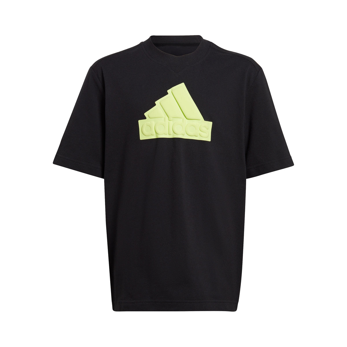 adidas Future Icon Logo T-Shirt Jungen - schwarz, limette
