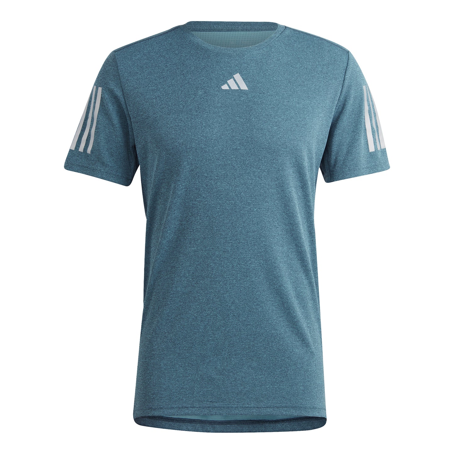 adidas Own the Run Heather Laufshirt Herren - petrol,