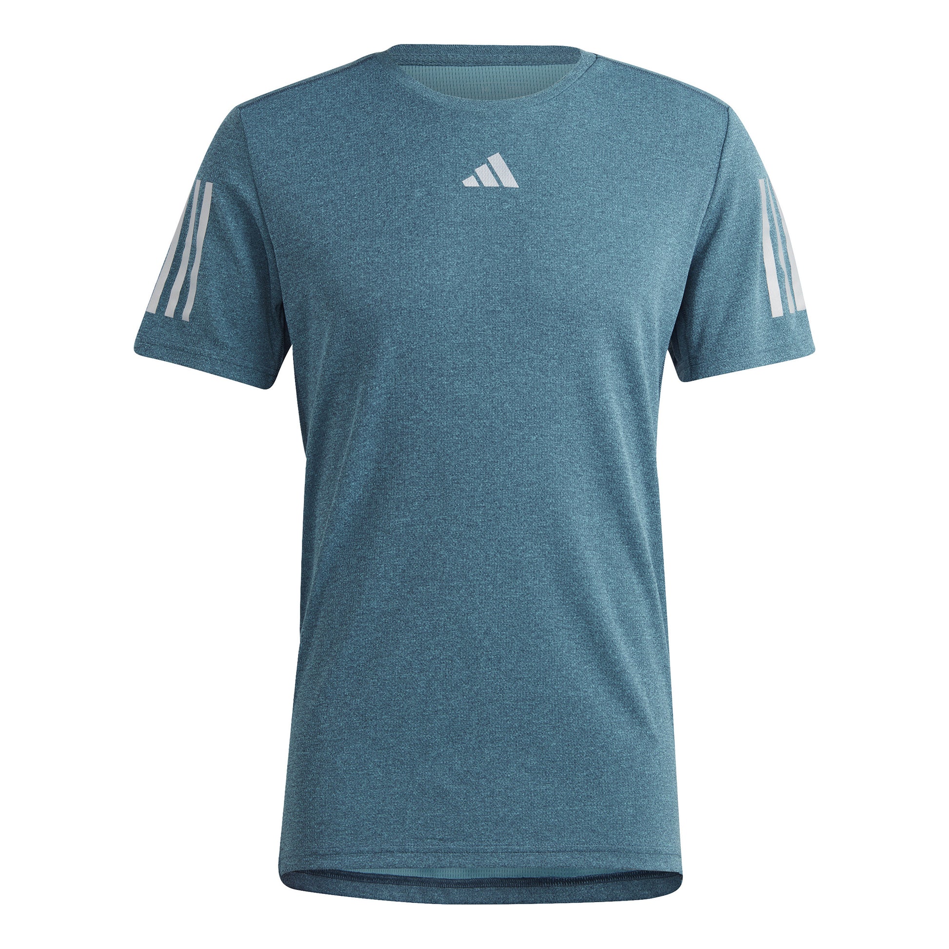 adidas Own the Run Heather Laufshirt Herren - petrol,