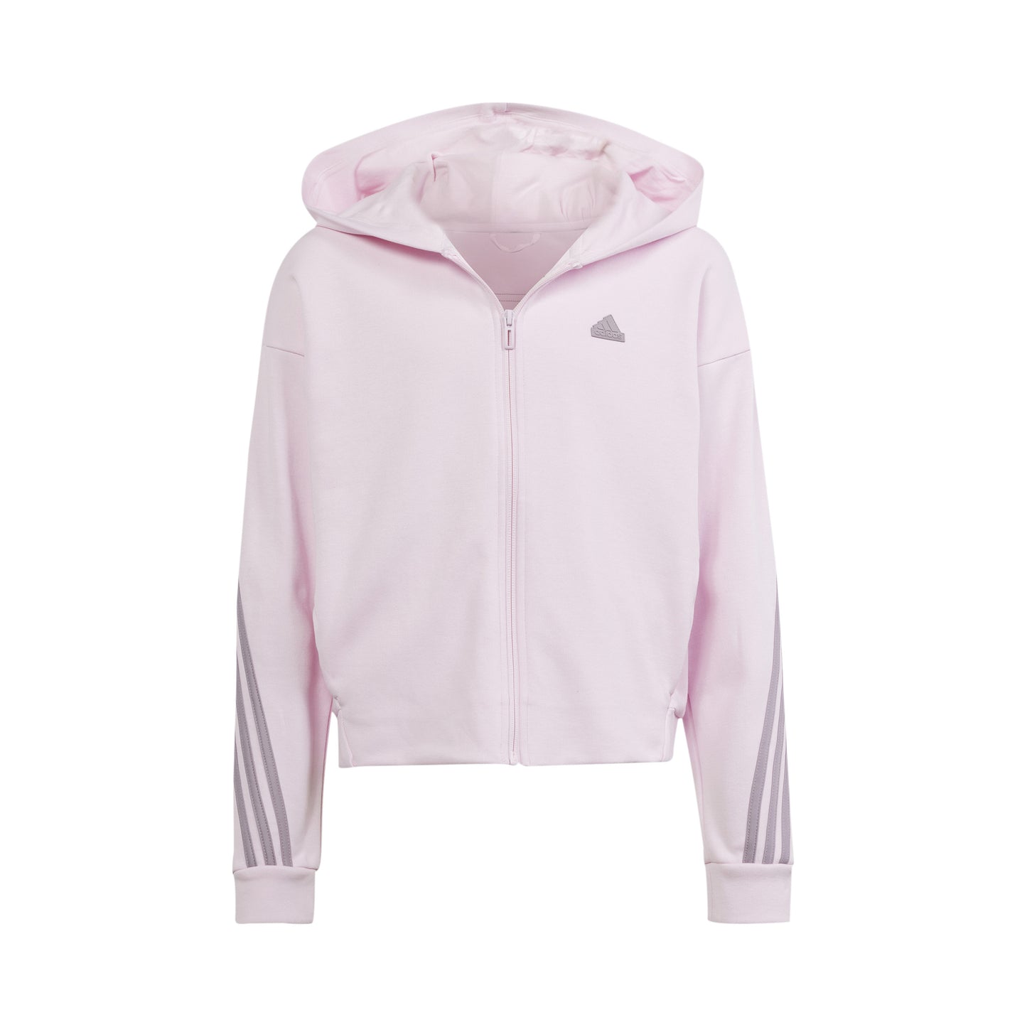 adidas Future Icon 3-Stripes Sweatjacke Mädchen - rosa,