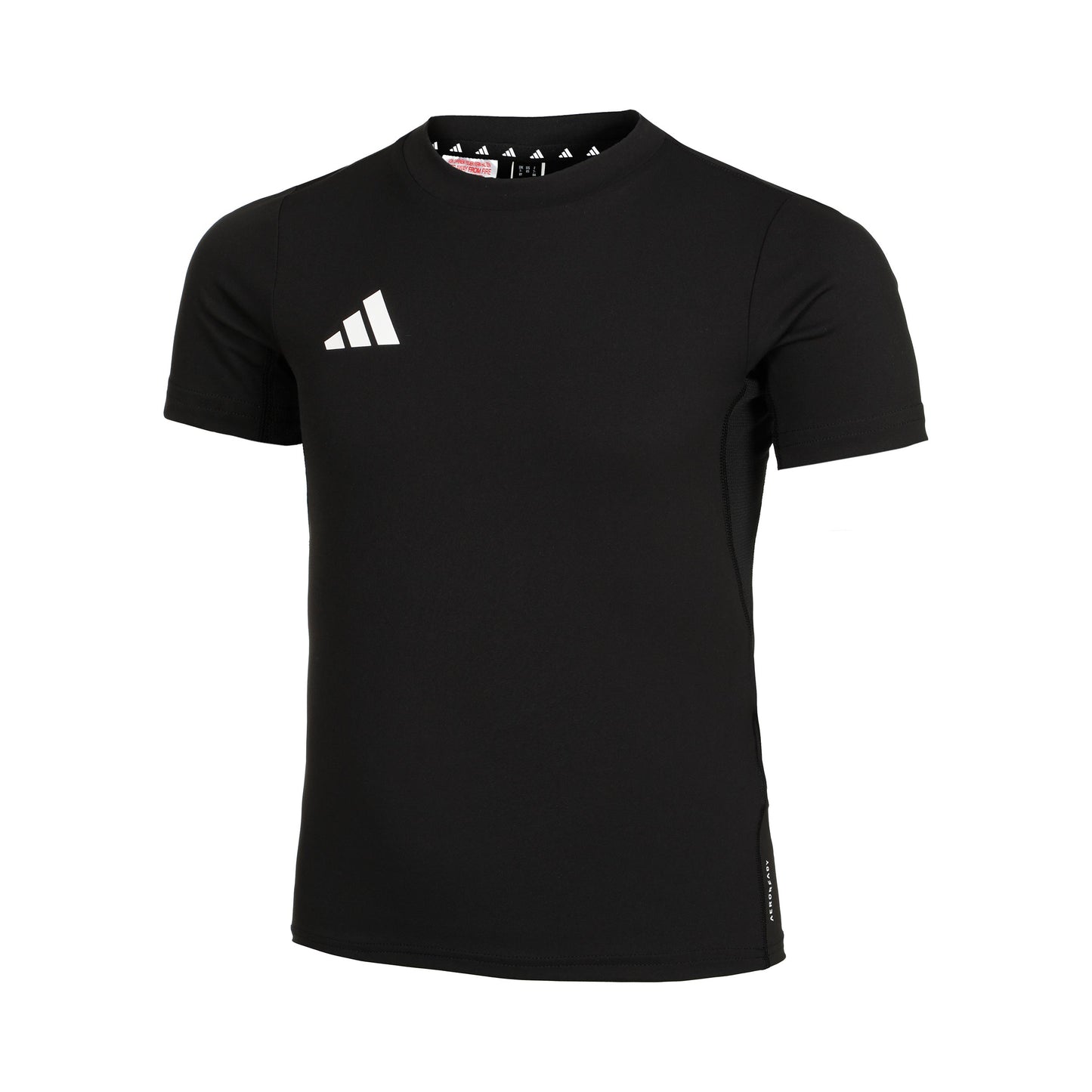 adidas Teamwear Laufshirt Kinder - schwarz, weiß