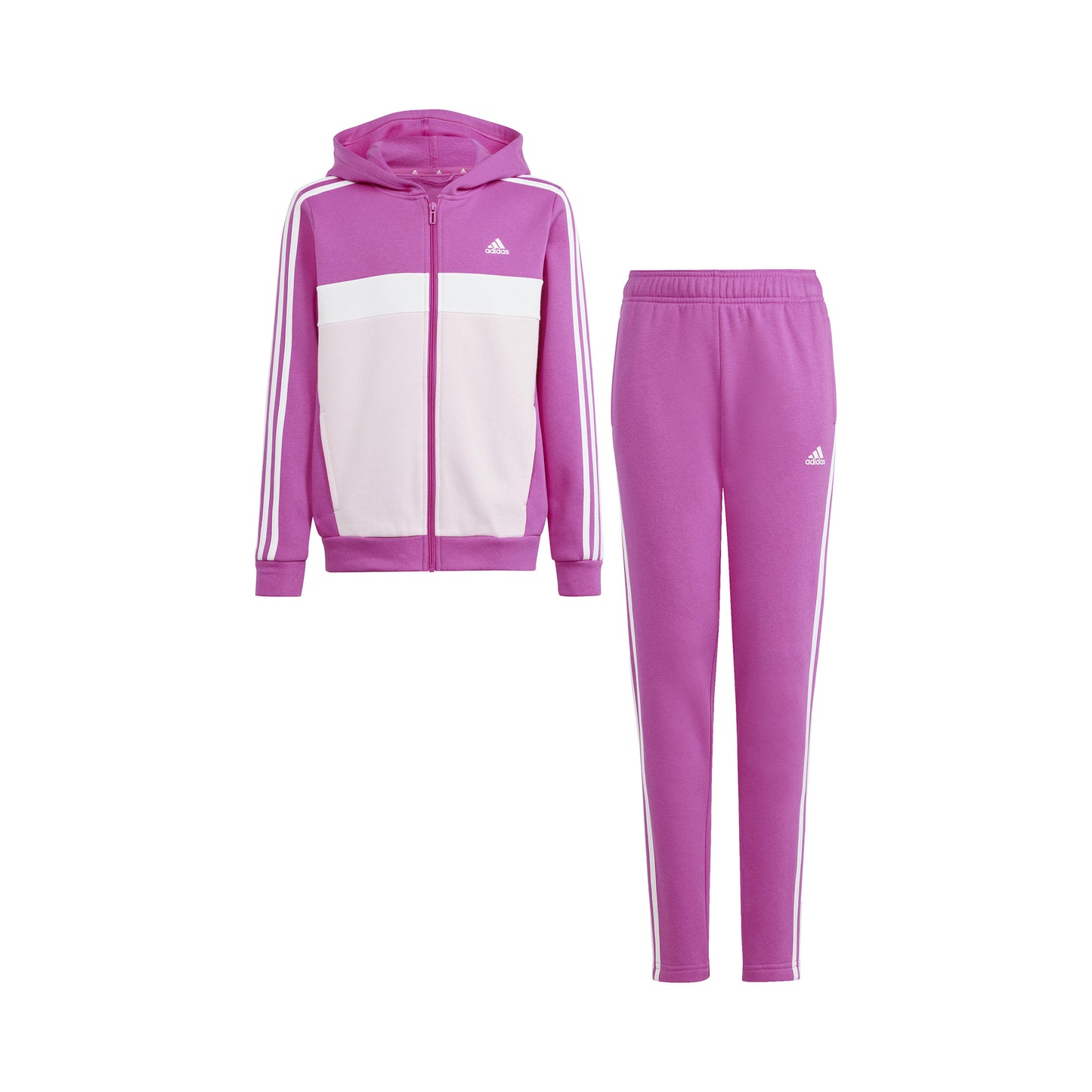 adidas 3Stripes Trainingsanzug Mädchen - pink, rosa