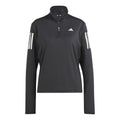 Own The Run B Half-Zip Longsleeve Damen-Schwarz