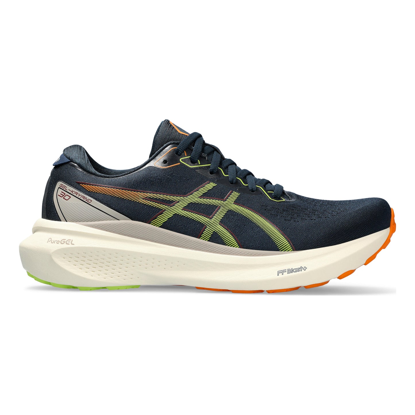 ASICS Gel-Kayano 30 Stabilitätsschuh Herren - dunkelblau, neongrün