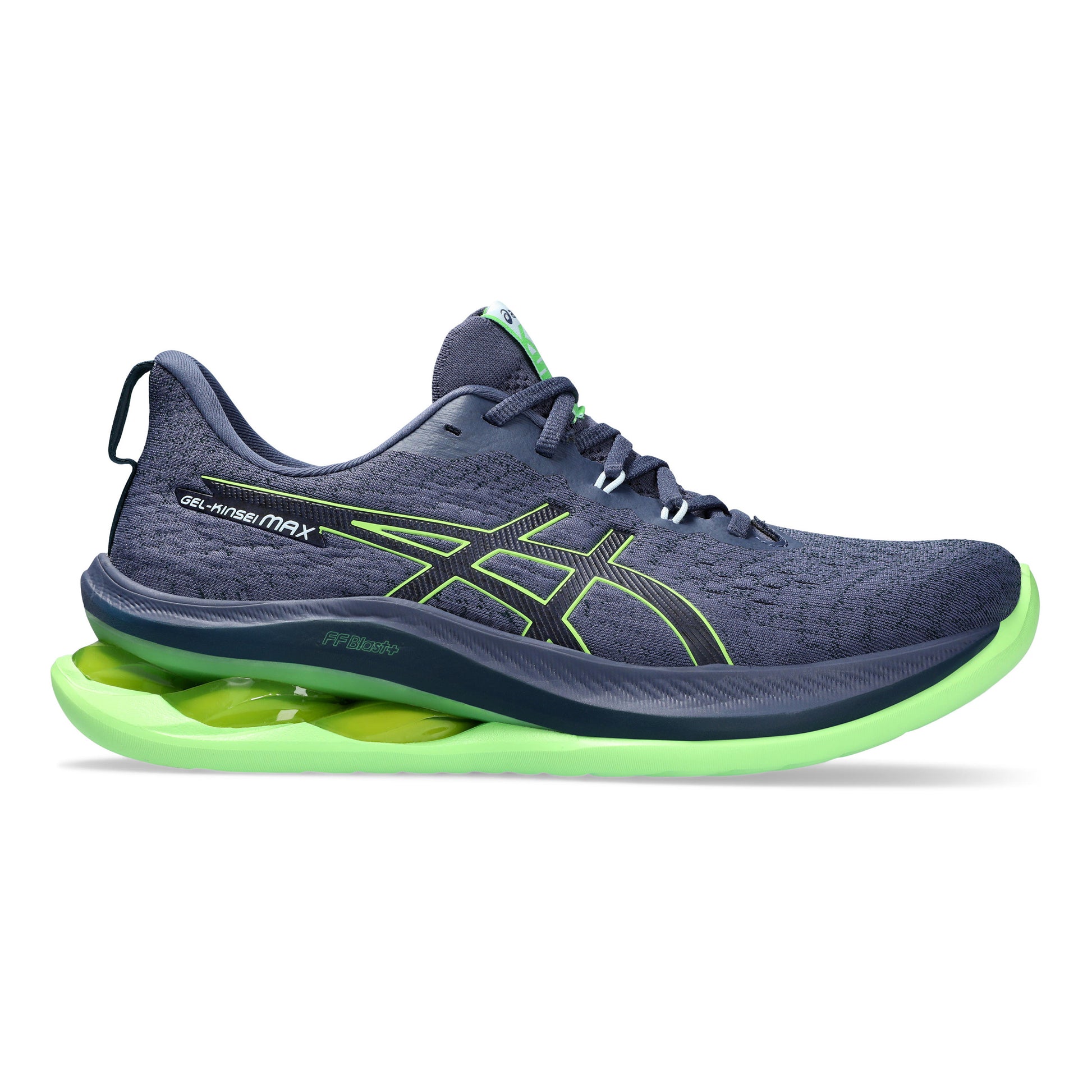 ASICS Gel-Kinsei Max Neutralschuh Herren - dunkelblau, neongrün