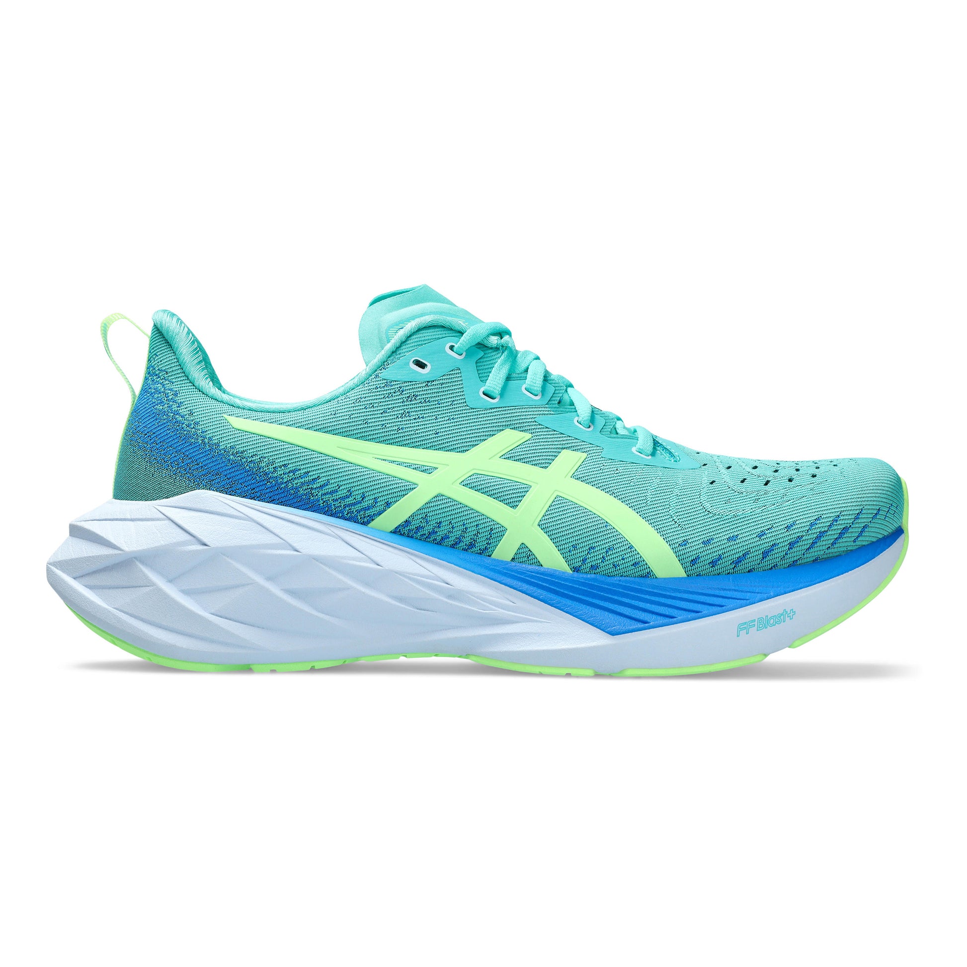 ASICS Novablast 4 Lite-Show Neutralschuh Herren - hellblau, neongrün