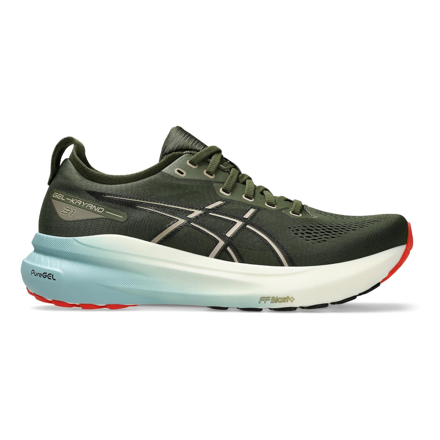ASICS Gel-Kayano 31 Stabilitätsschuh Herren - dunkelgrün, schwarz