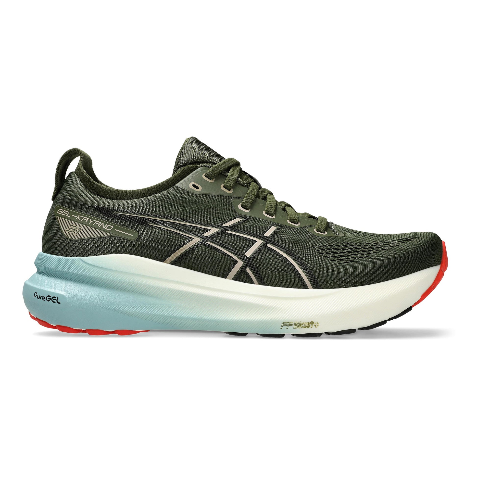ASICS Gel-Kayano 31 Stabilitätsschuh Herren - dunkelgrün, schwarz