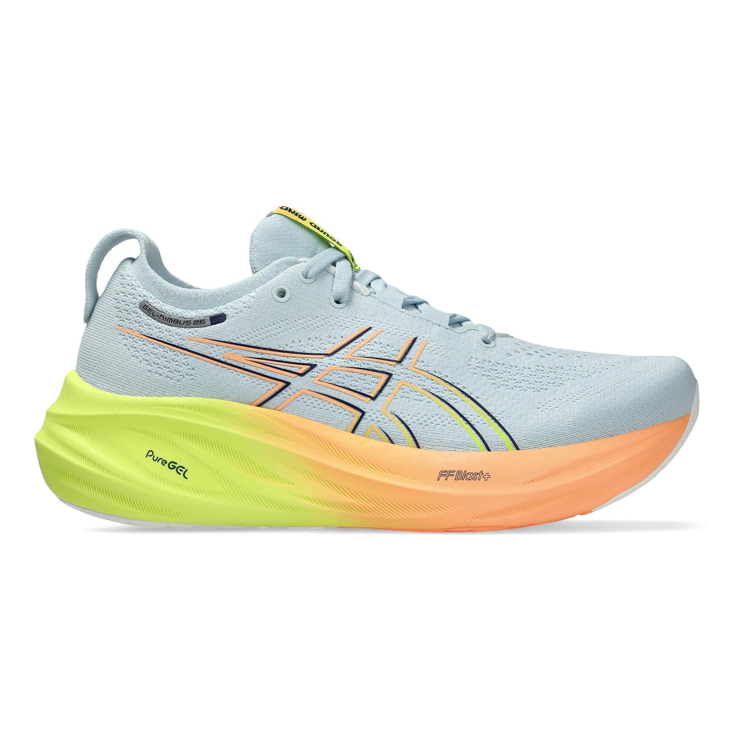 ASICS Gel-Nimbus 26 Paris Neutralschuh Damen - hellgrau, orange