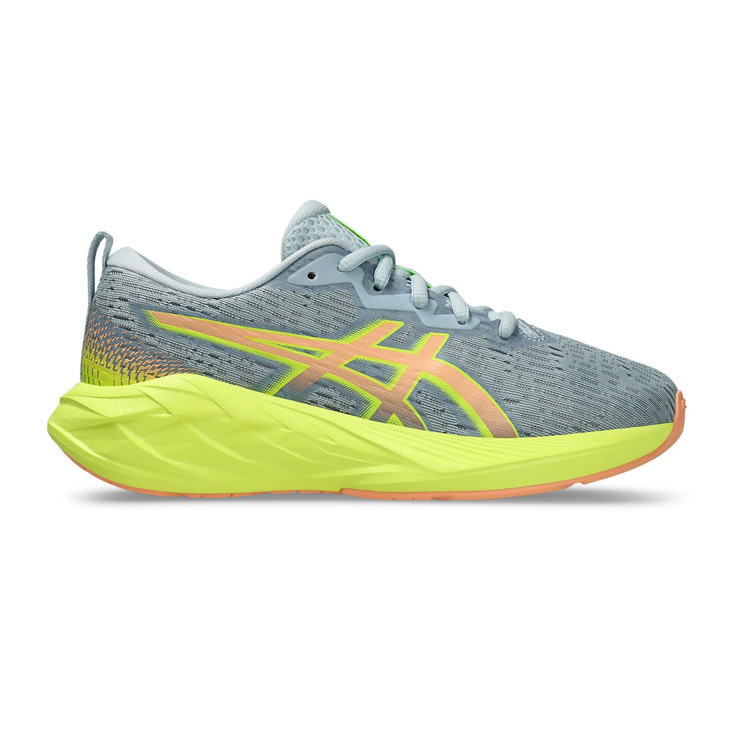 ASICS Novablast 4 GS Neutralschuh Kinder-Grau,Orange
