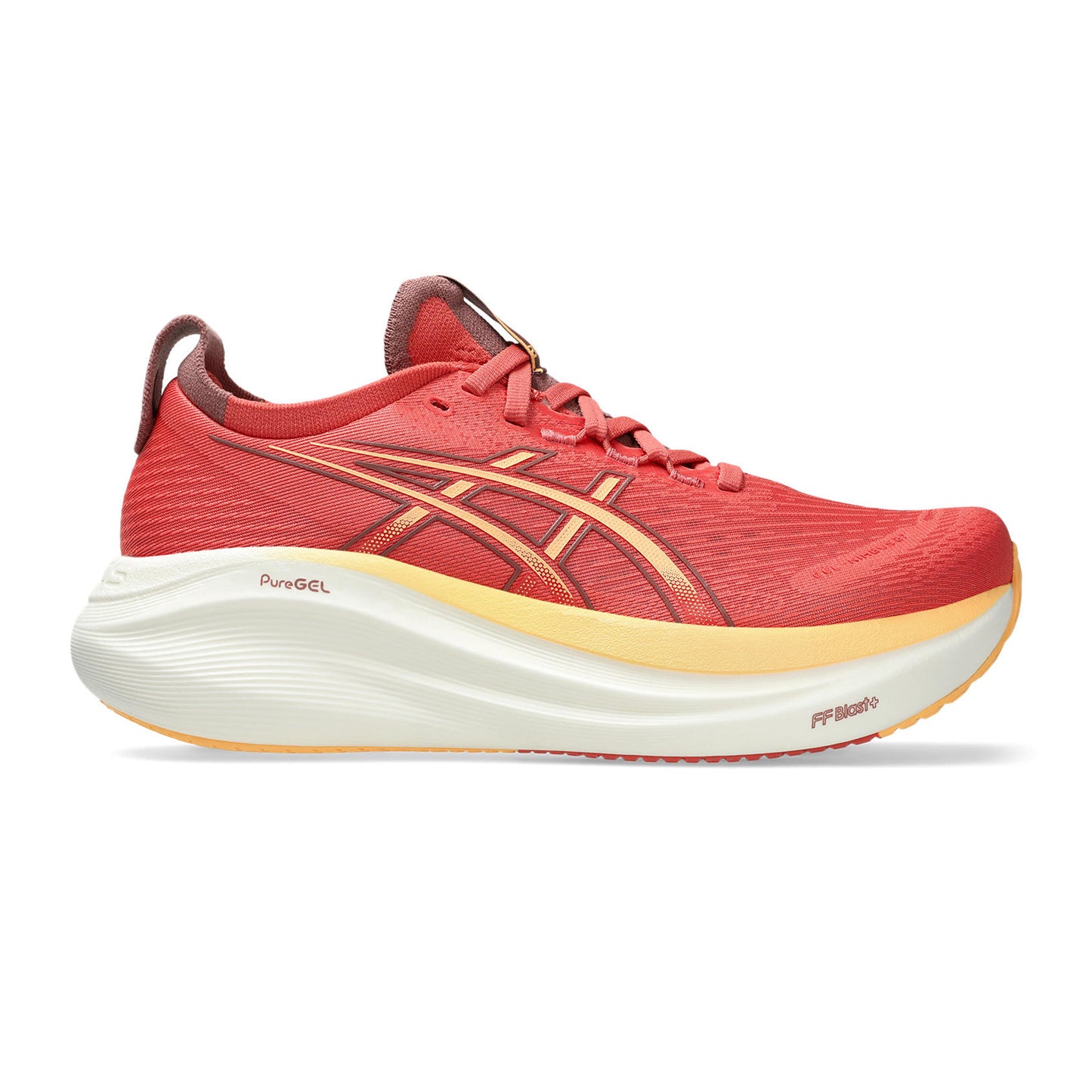 ASICS Gel-Nimbus 27 Neutralschuh Damen-Orange,Gelb