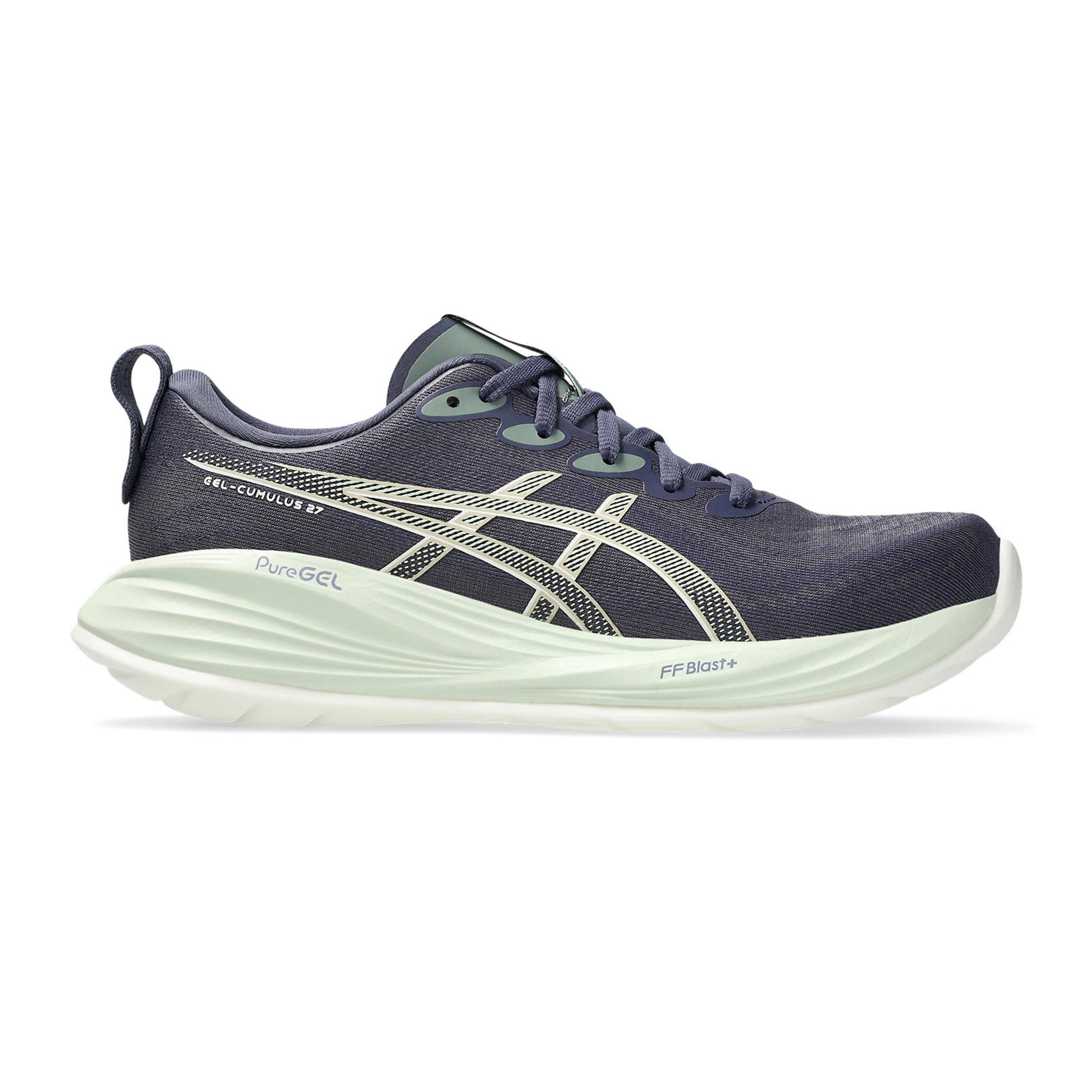 ASICS Gel-Cumulus 27 Neutralschuh Damen-Blaugrau,Creme
