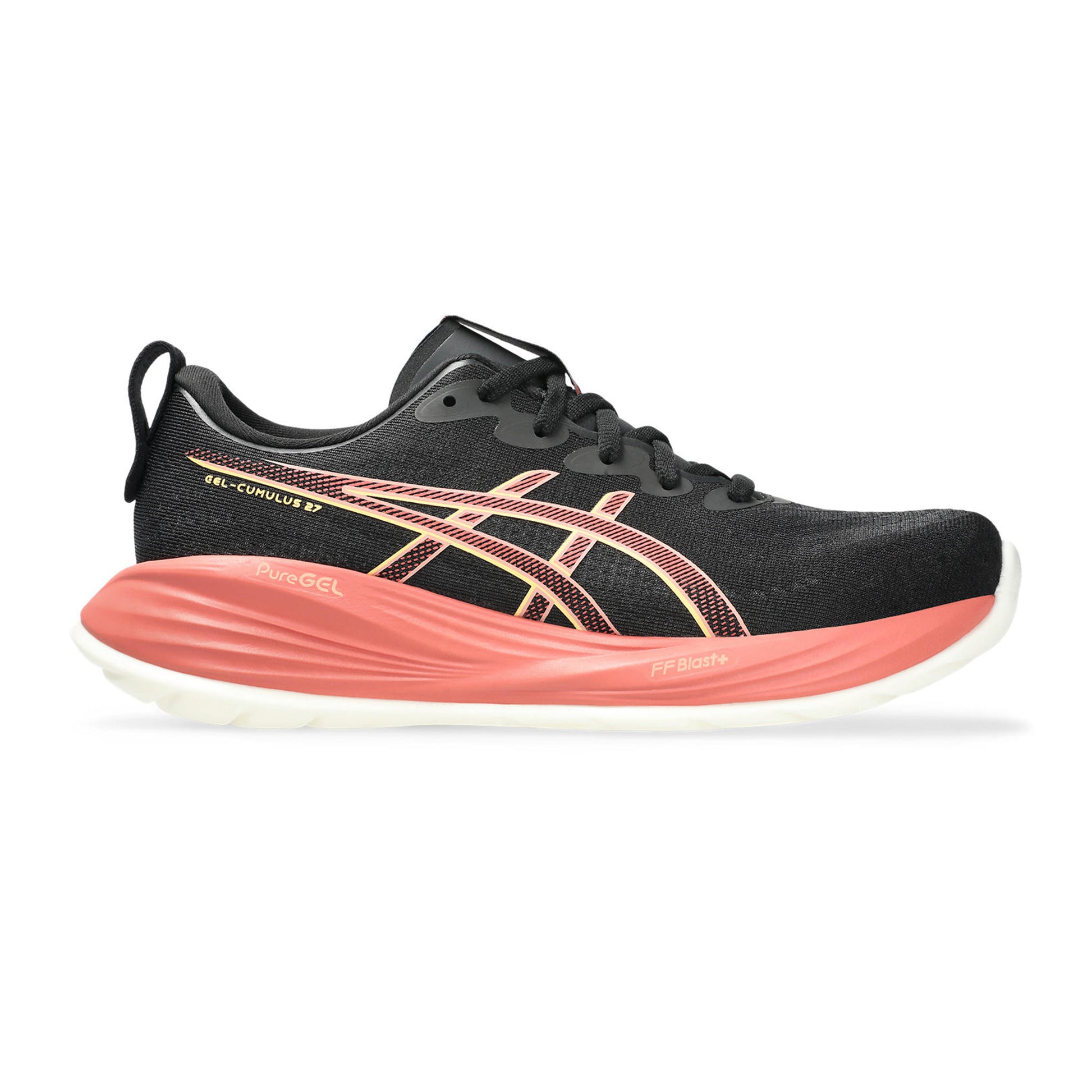ASICS Gel-Cumulus 27 Neutralschuh Damen-Schwarz,Koralle