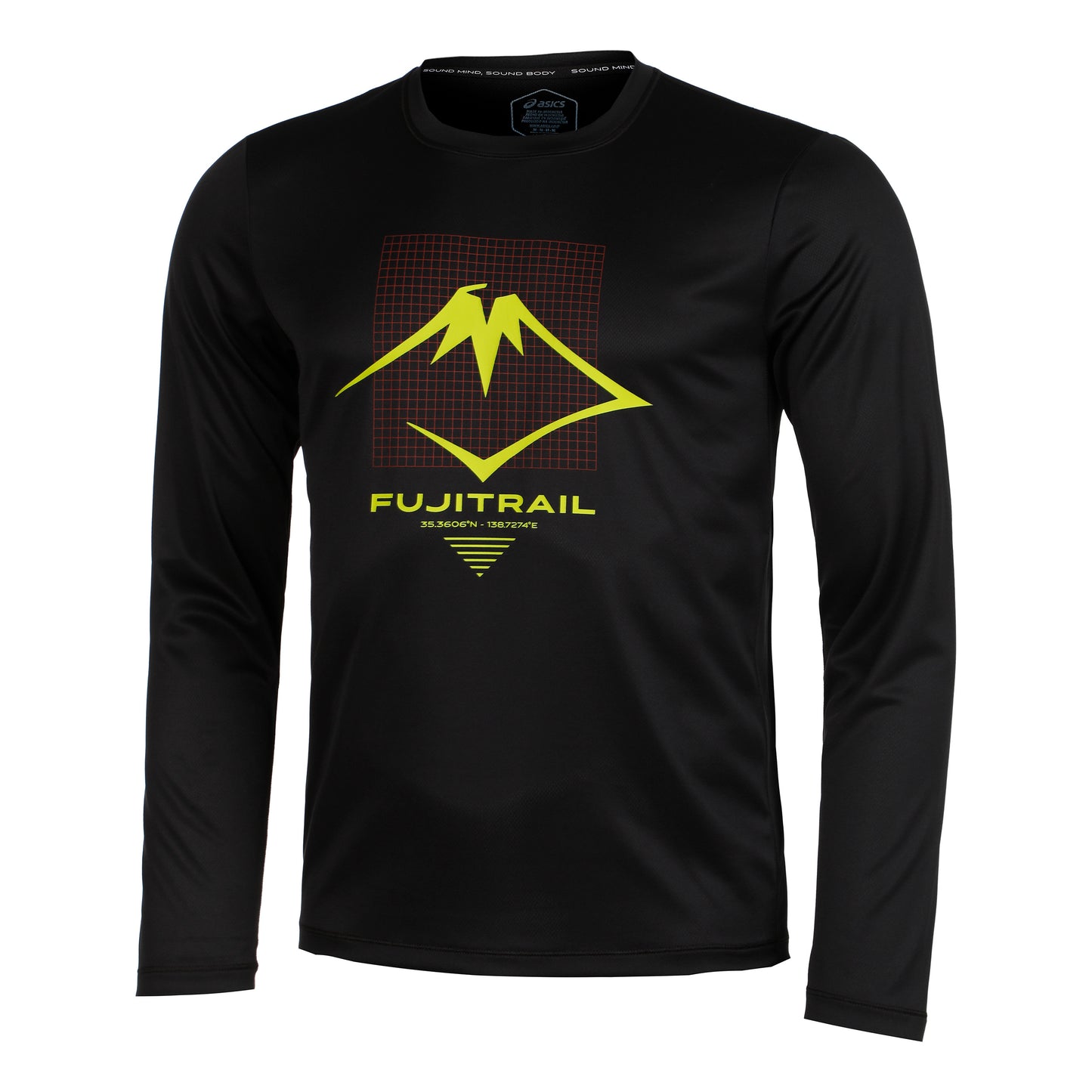 ASICS Fujitrail Logo Lauftop Herren - schwarz, dunkelrot