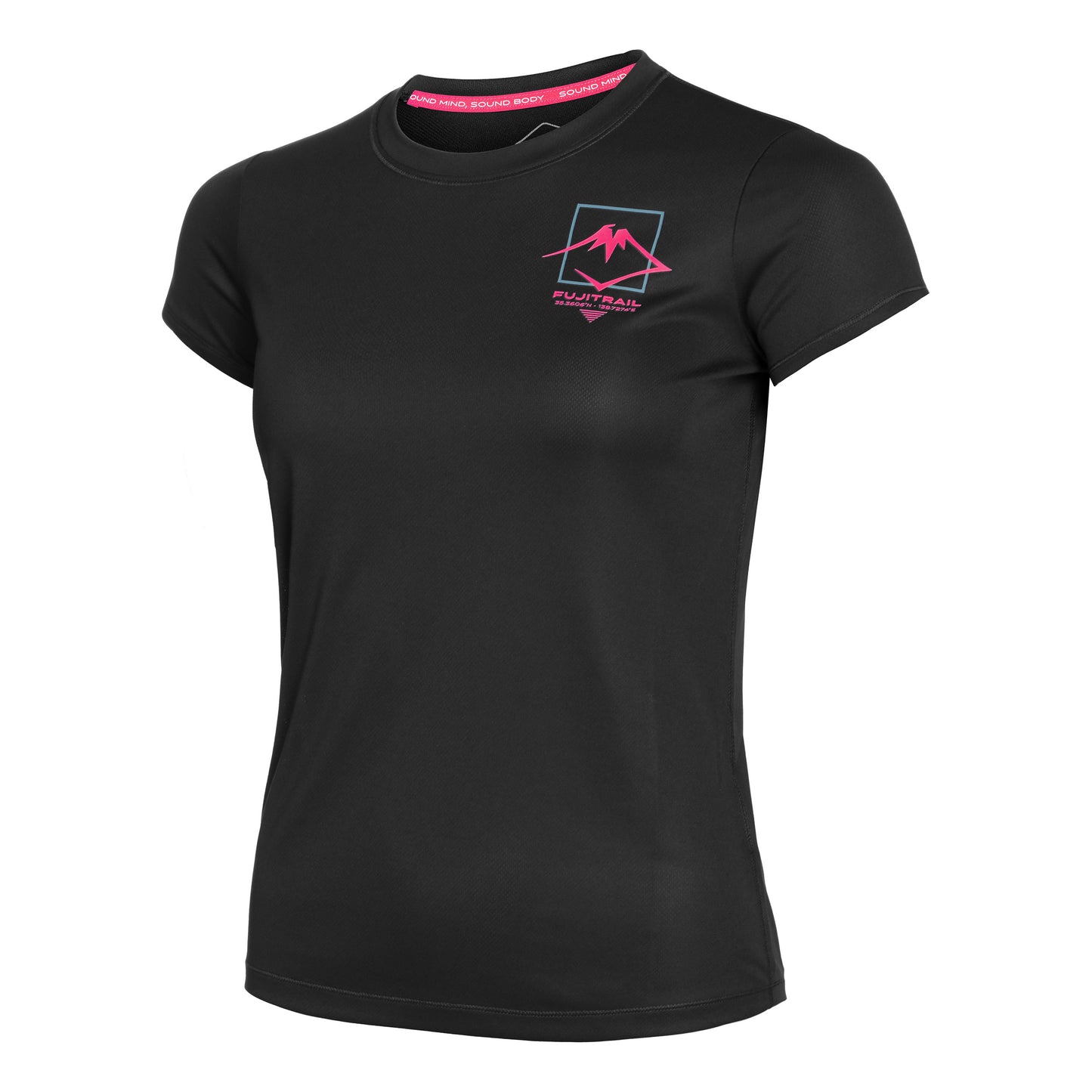 ASICS Fujitrail Logo Laufshirt Damen - schwarz,