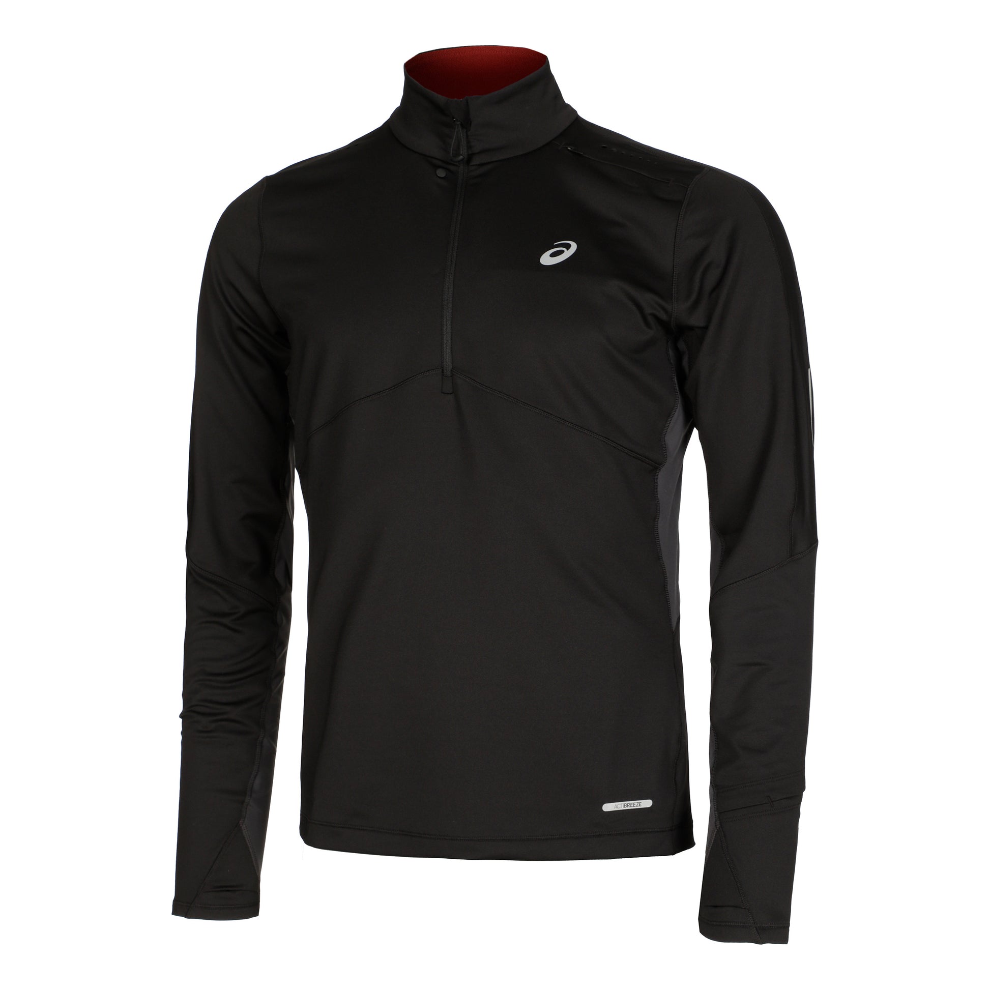 ASICS Winter Run Half-Zip Midlayer Lauftop Herren - schwarz, grau