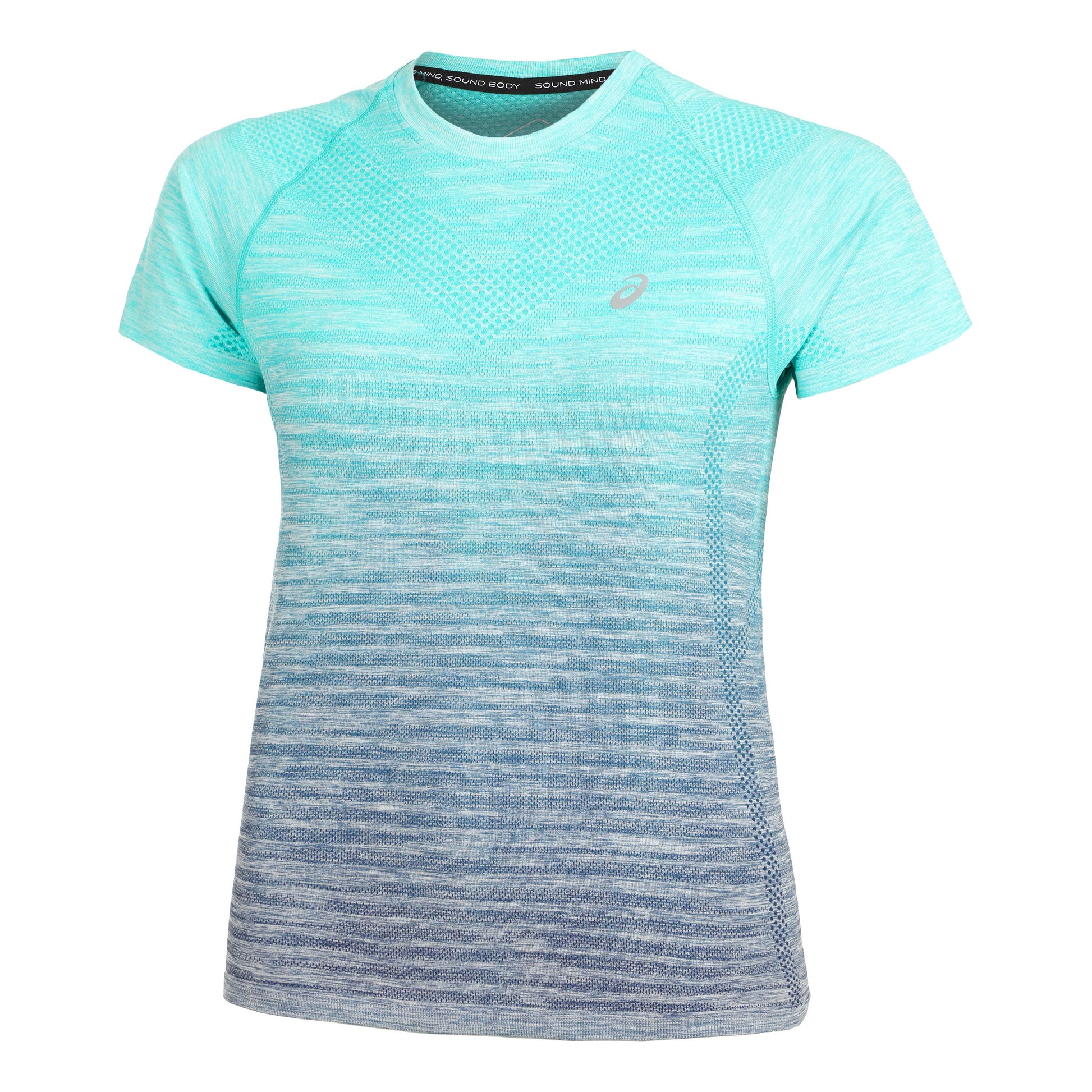ASICS Seamless Laufshirt Damen - petrol, dunkelblau