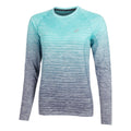 Seamless Longsleeve Damen - petrol, dunkelblau