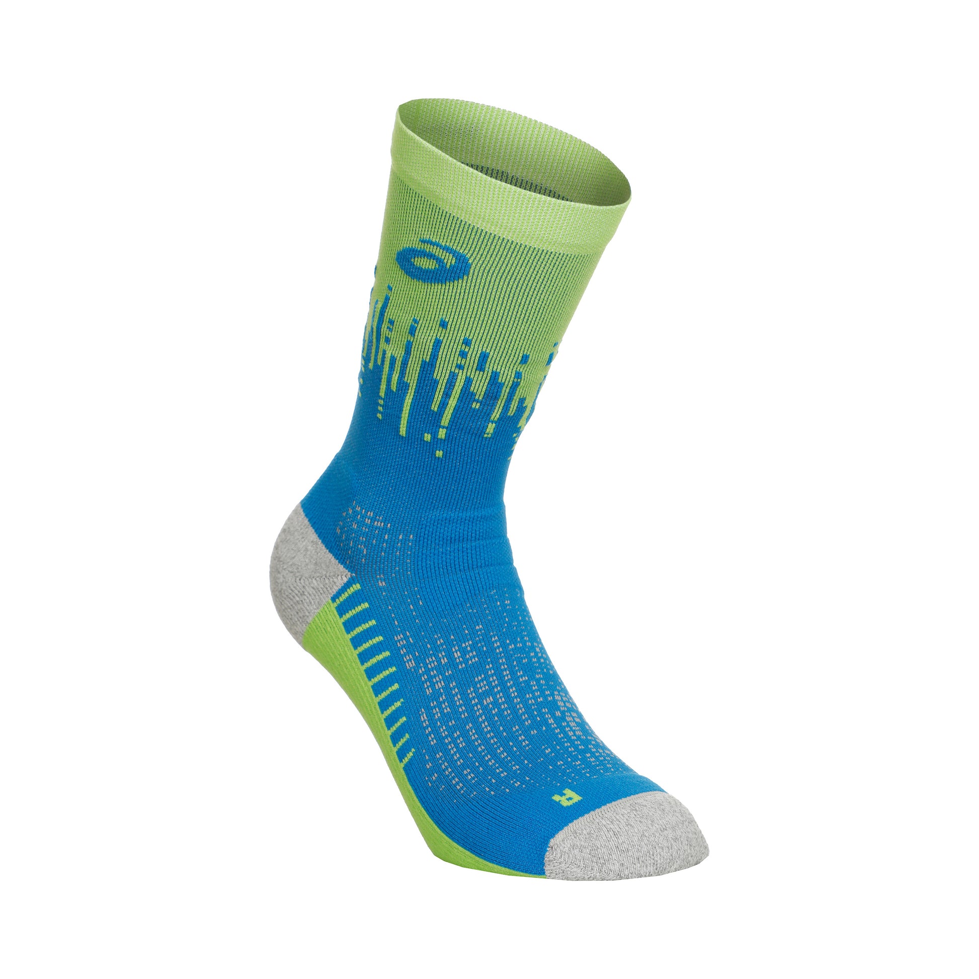 ASICS Performance Run Crew Laufsocken Unisex - blau, limette