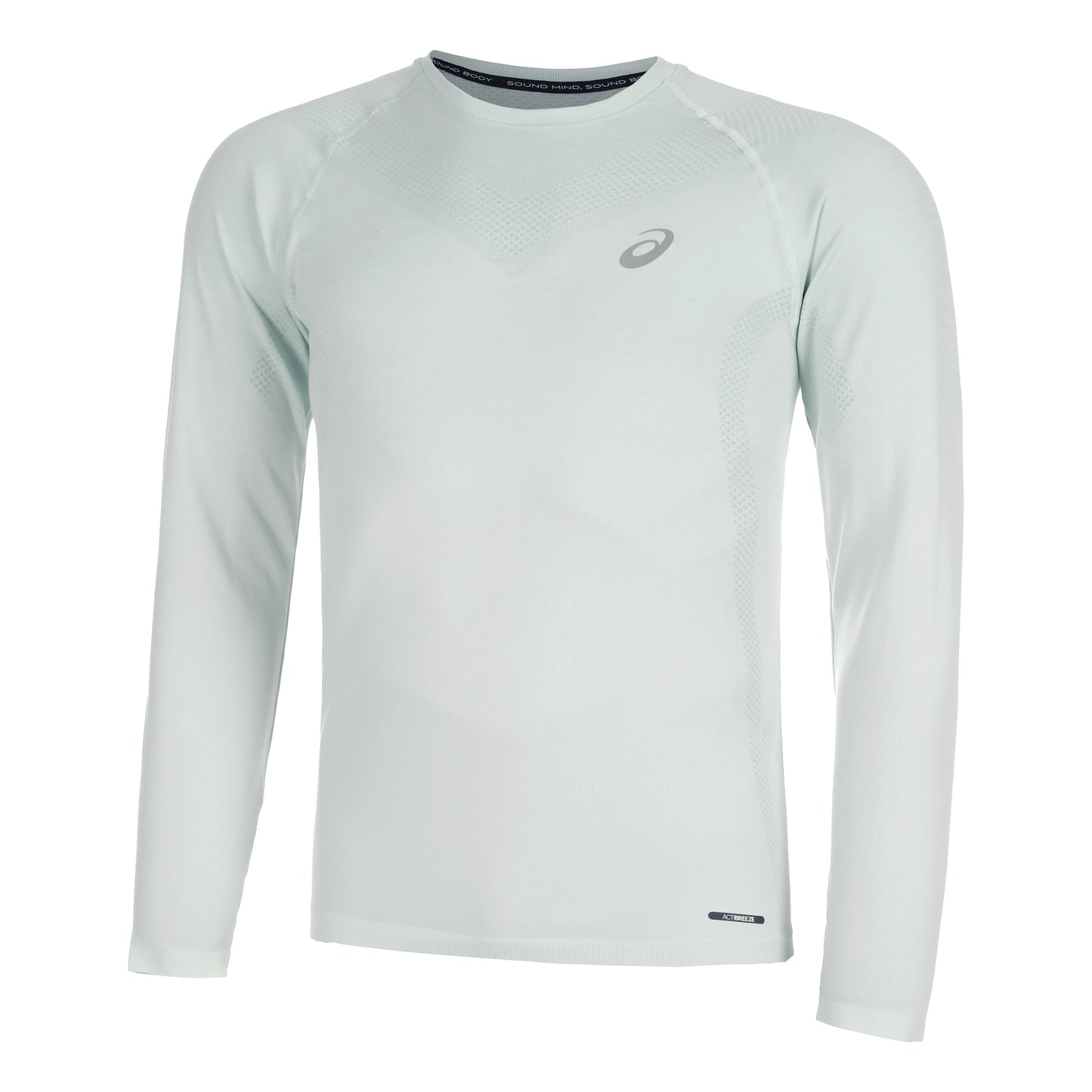 ASICS Seamless Longsleeve Herren - salbei, creme