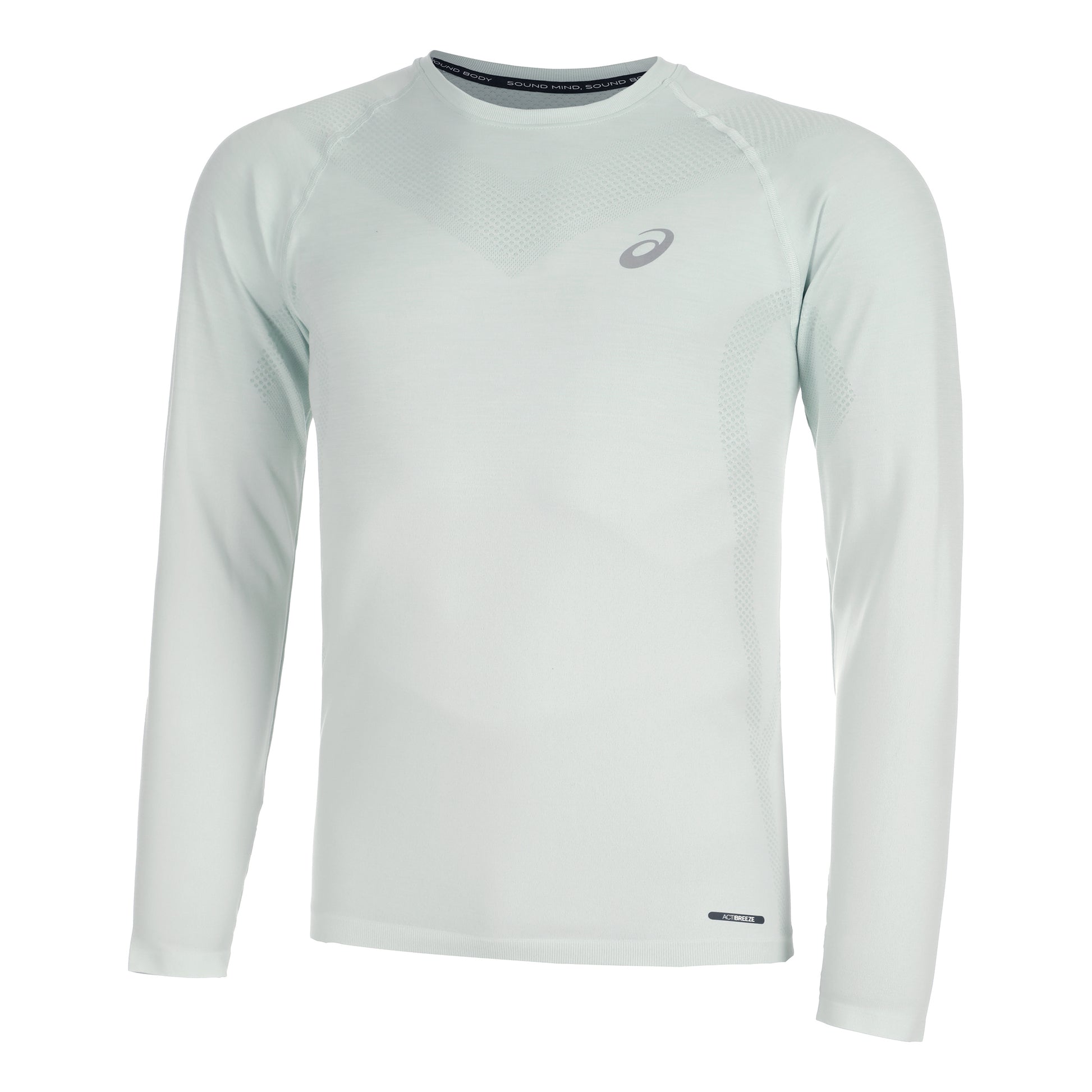 ASICS Seamless Longsleeve Herren - salbei, creme